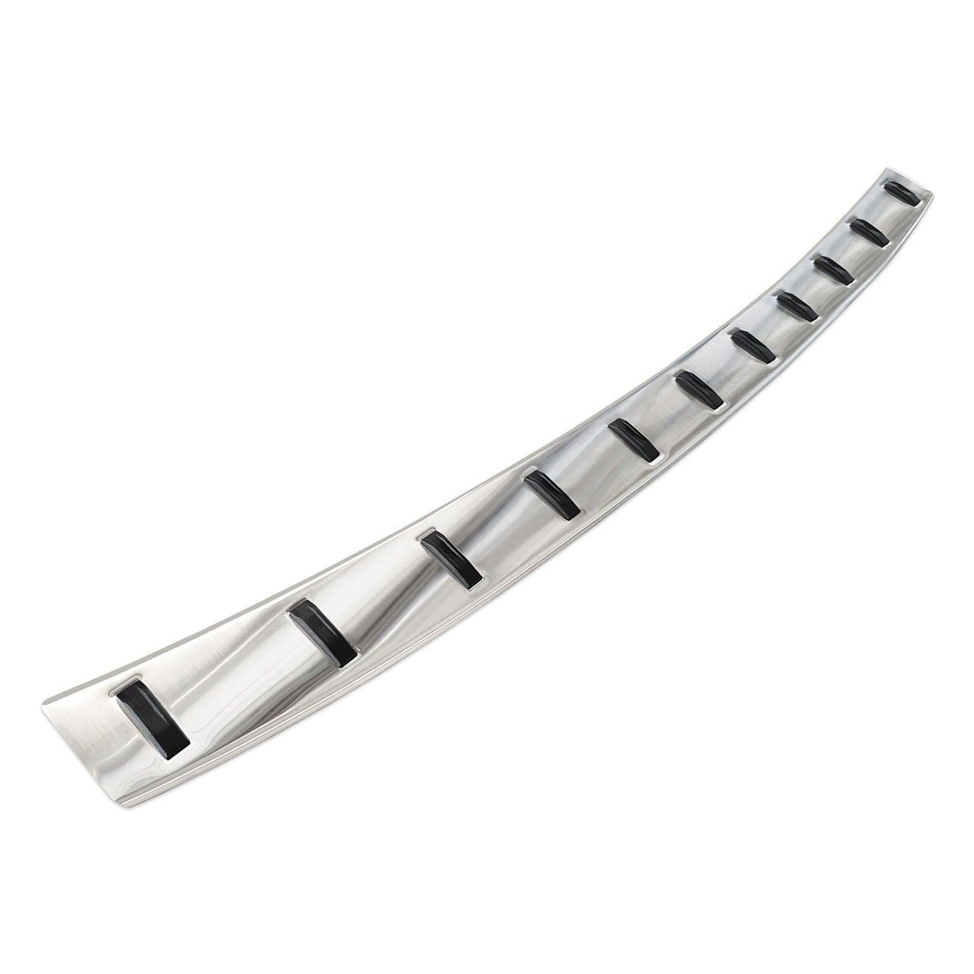 Rear bumper trim — Silver, Stainless steel, Brushed