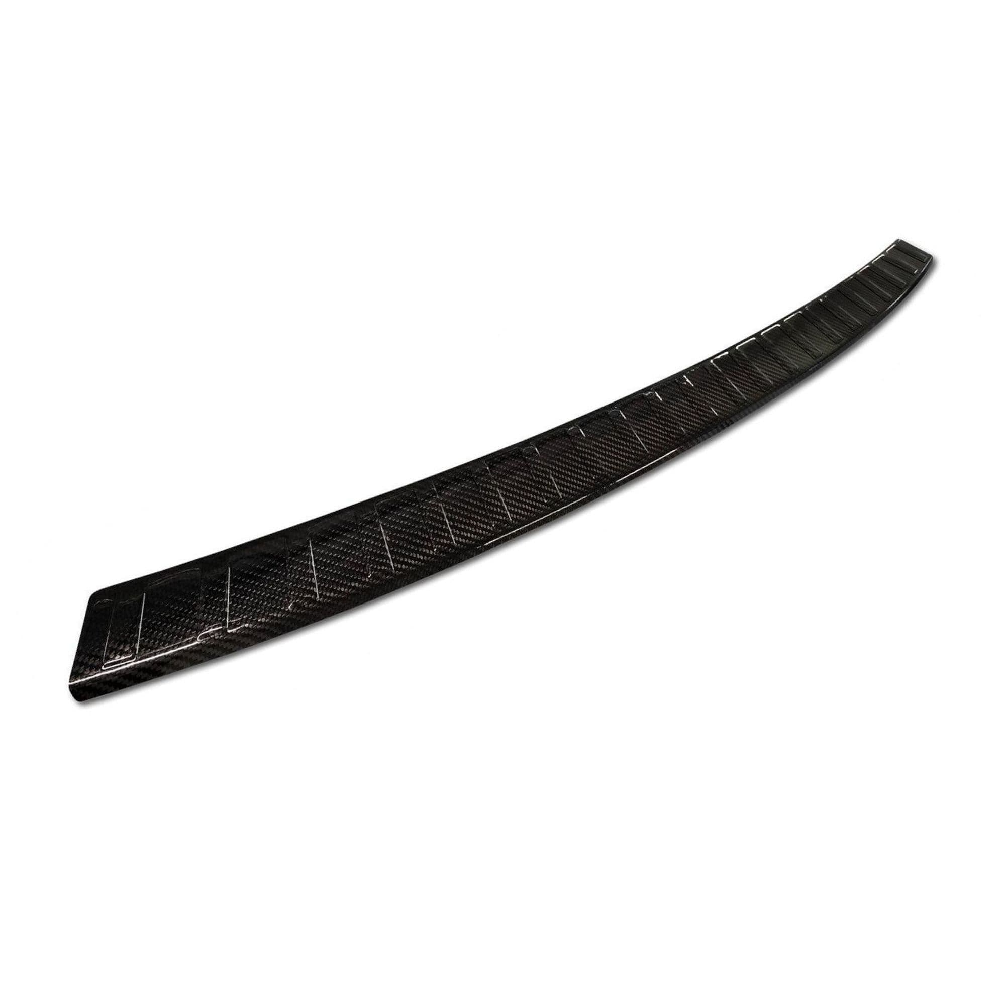 Rear bumper trim — Black, Carbon fiber, Shiny