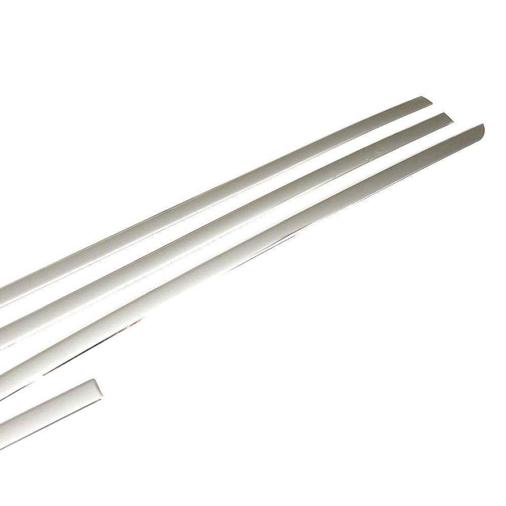 Moulures de portes latérales — Chrome, Acier inoxydable, Poli