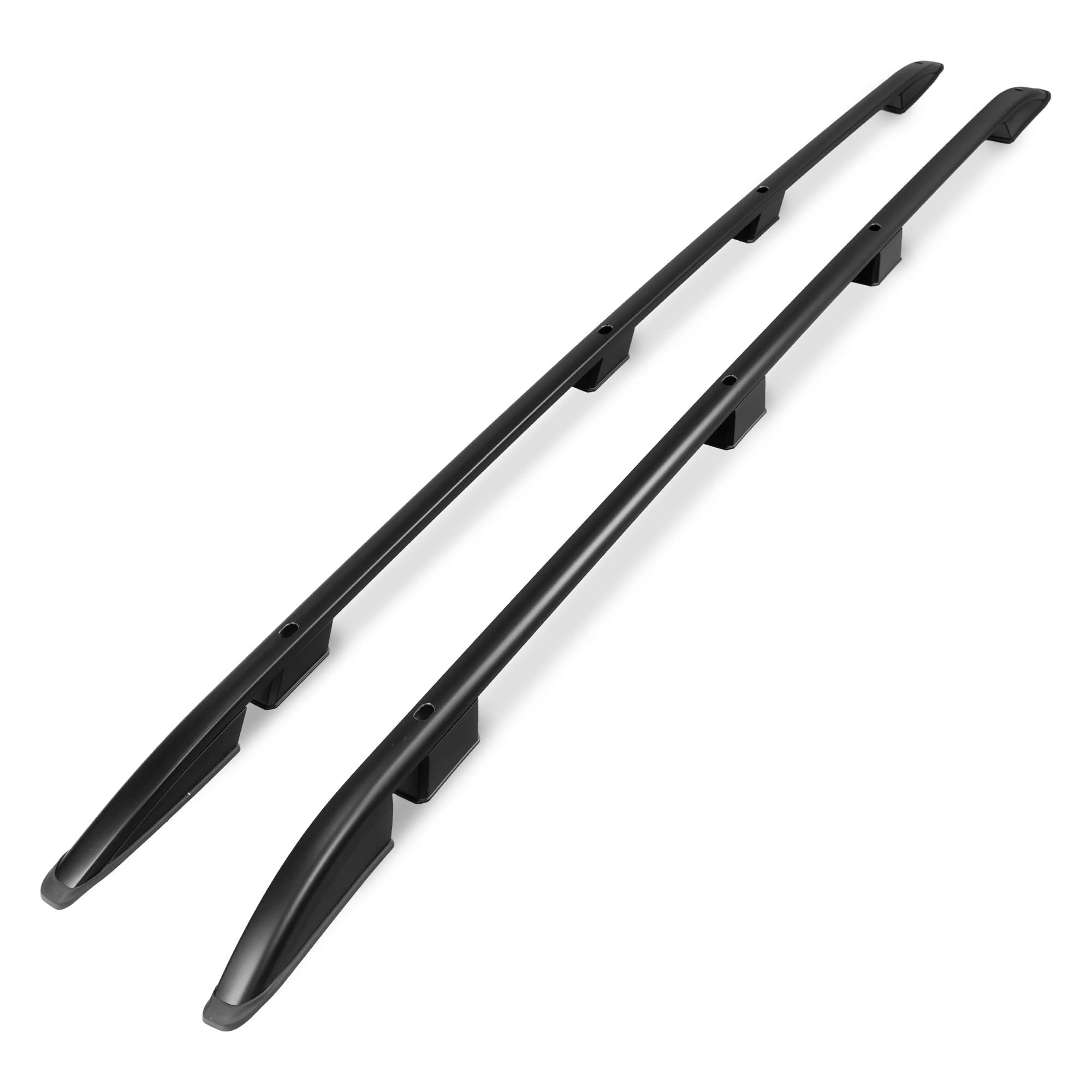 Roof rails — Black, Aluminum | Plastic, Painted