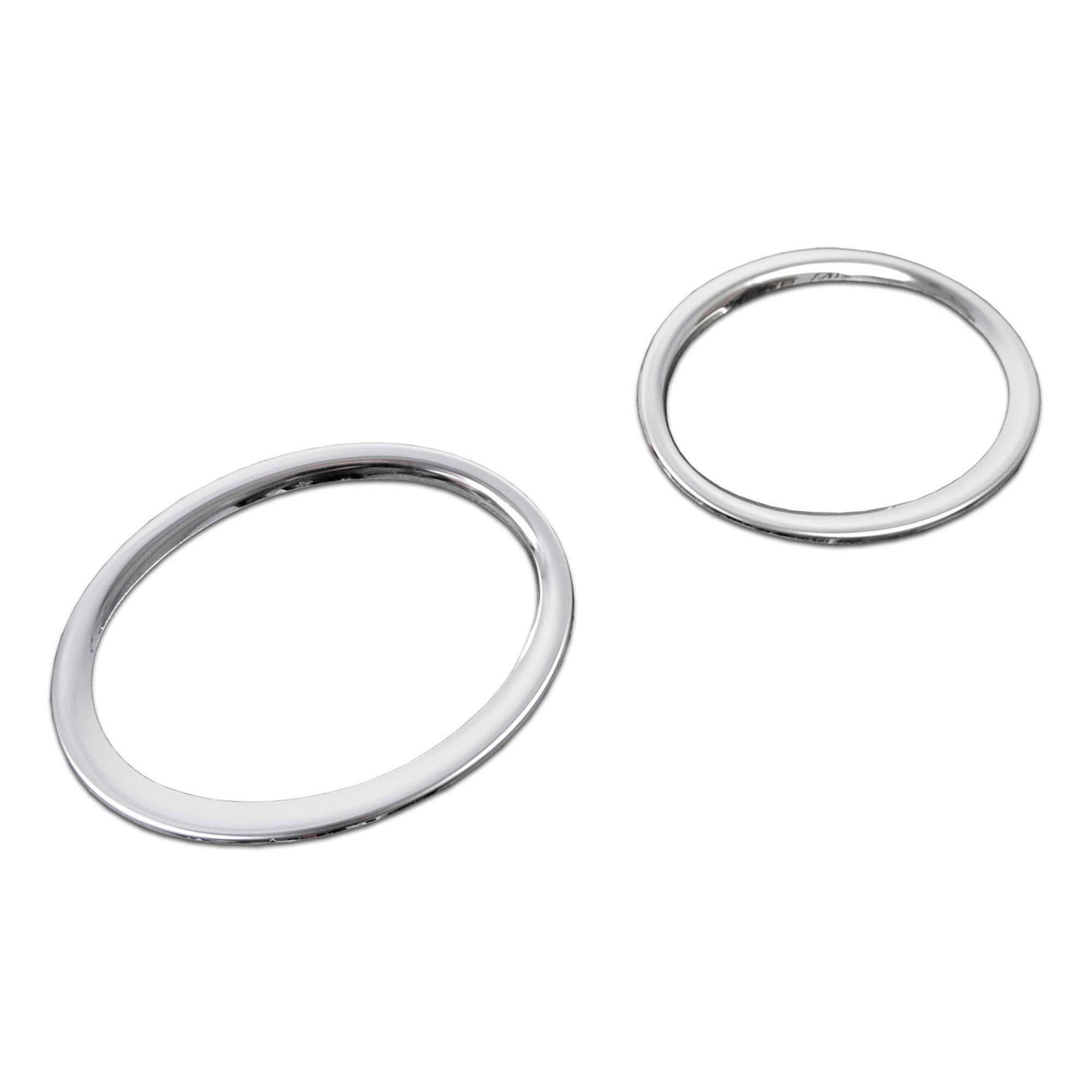 Fog light frames — Chrome, Stainless steel, Polished