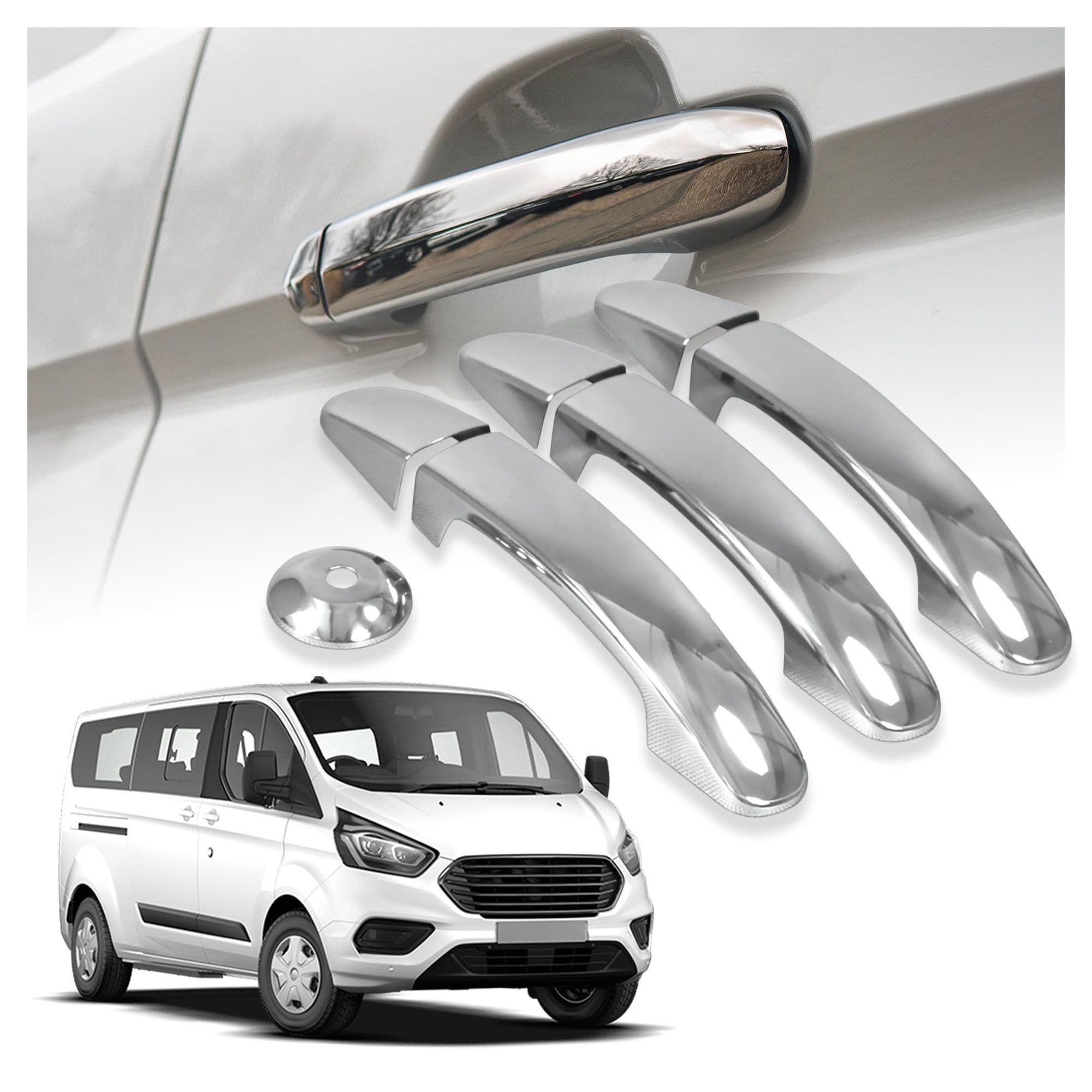 Handle covers — Chrome, Stainless steel, Polished