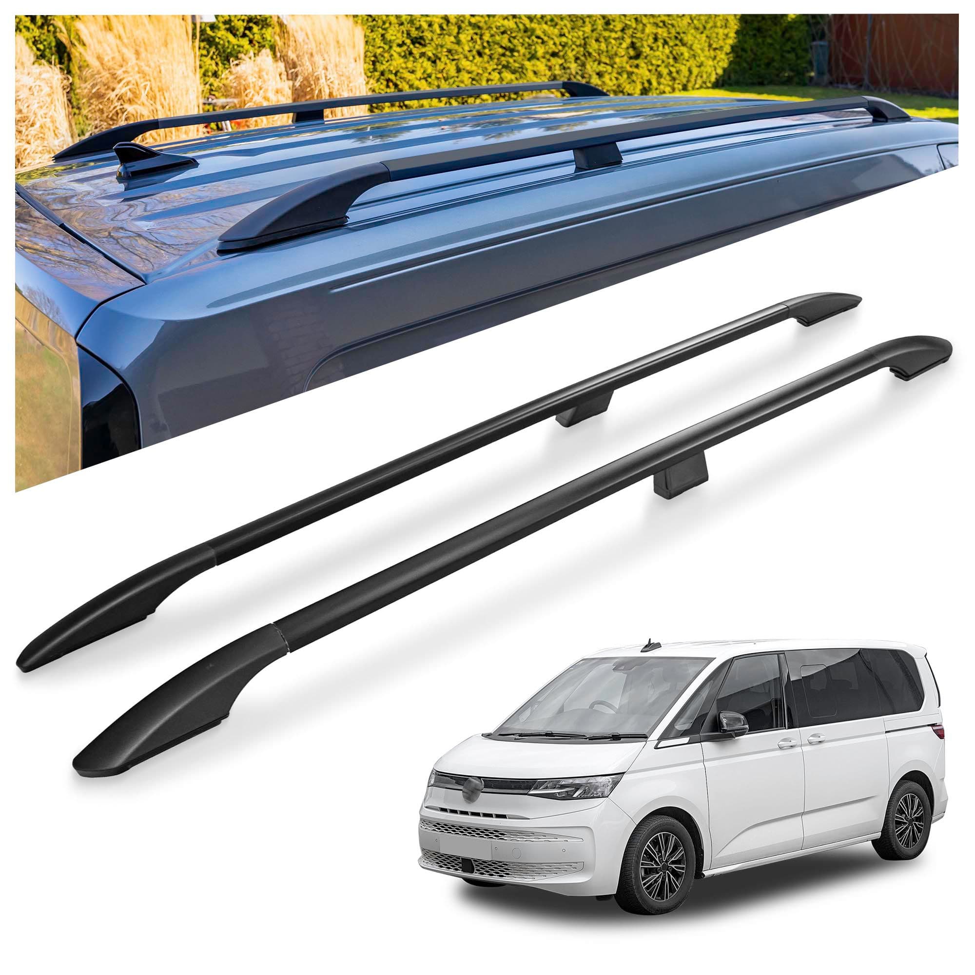 Roof rails Solid — Black, Aluminum | Plastic, Painted