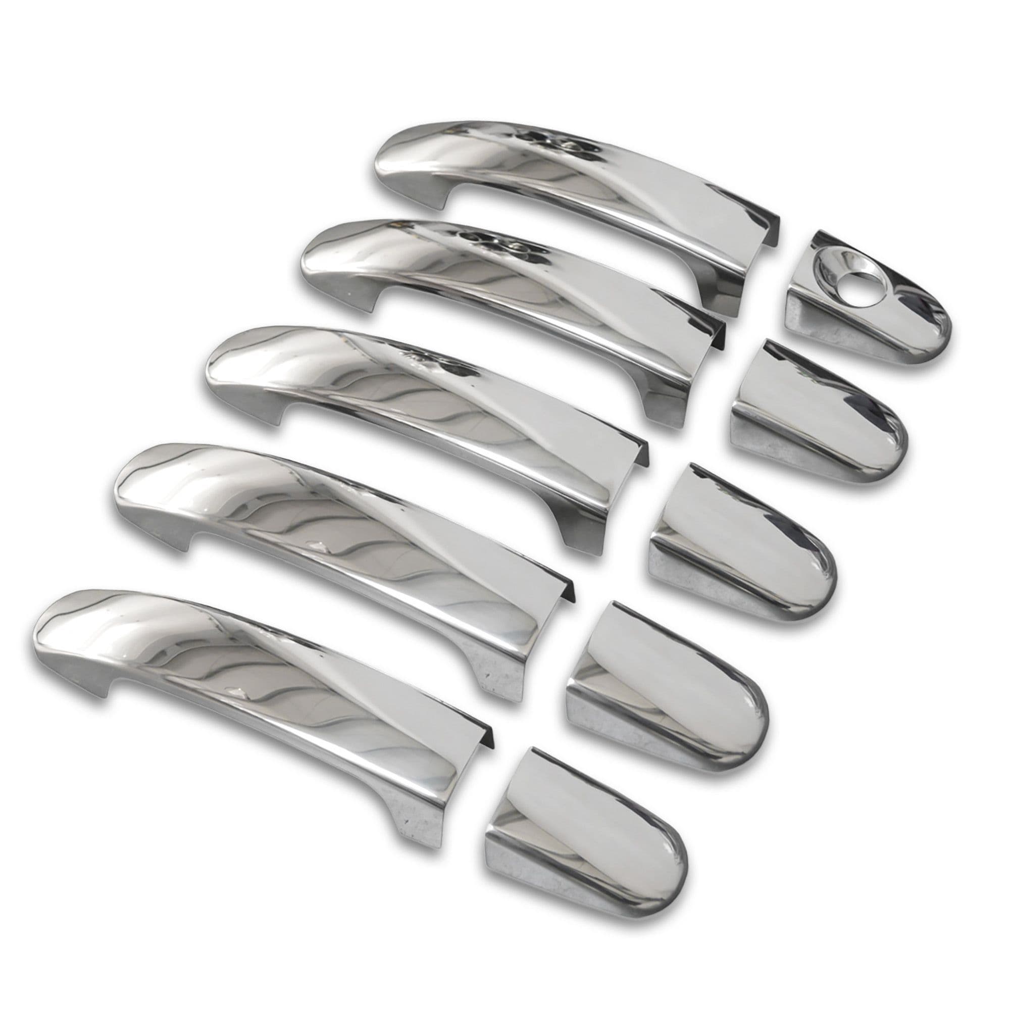 Handle covers — Chrome, Stainless steel, Polished