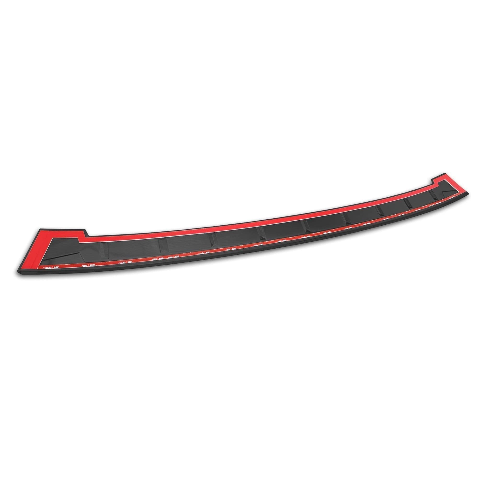 Rear bumper trim SHADOW PREMIUM — Black, Stainless steel, Brushed