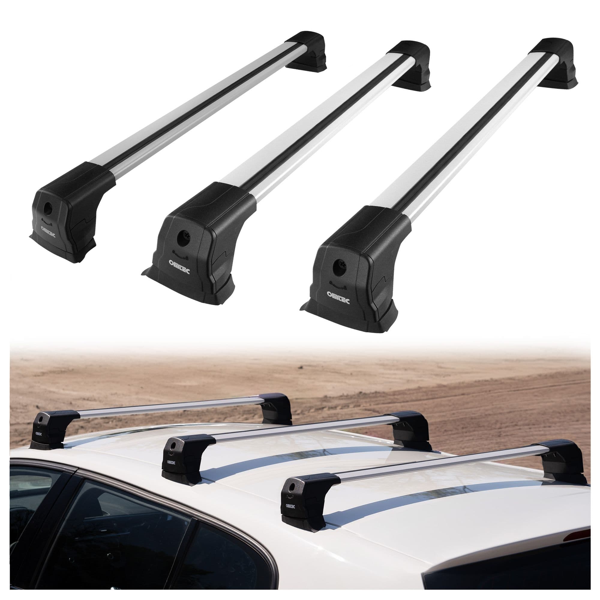 Bagażnik dachowy Elegance V3 Lite — Srebrny, Aluminium, Matowe