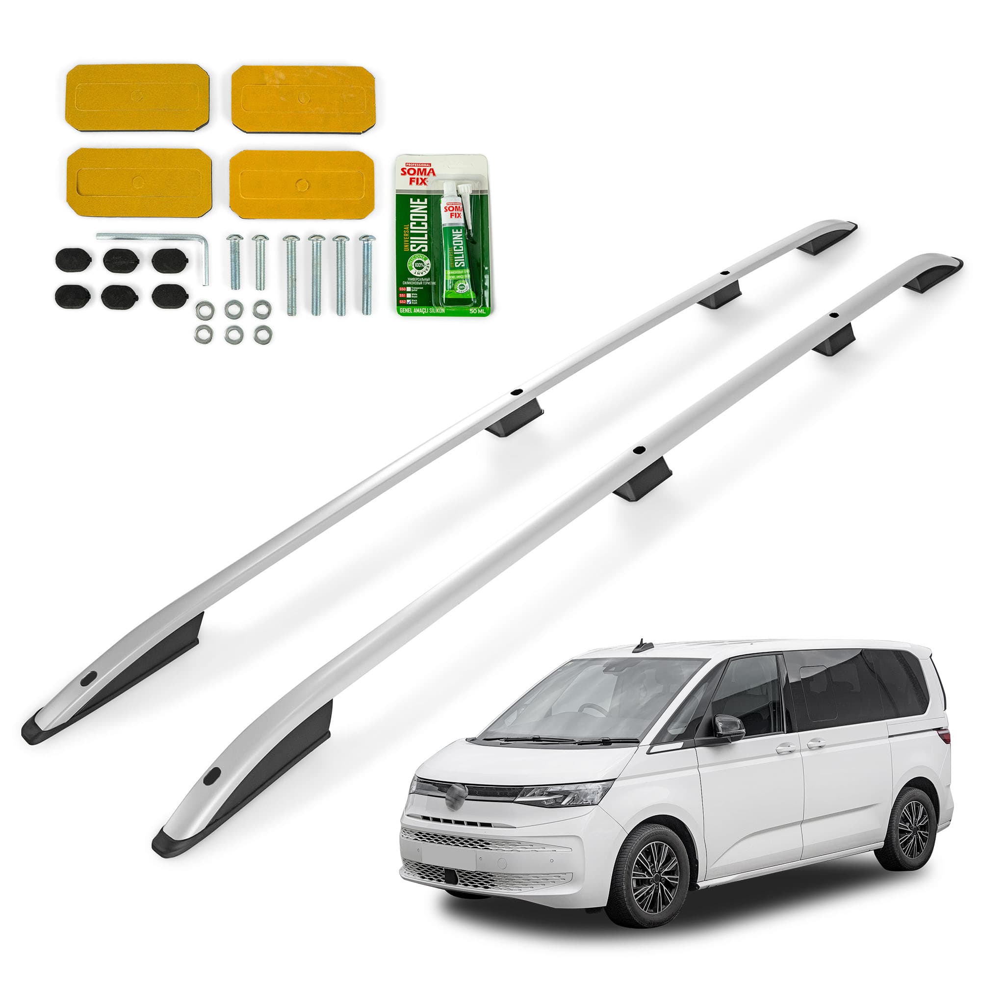 Roof rails SKYPORT — Silver, Aluminum | Plastic, Matte