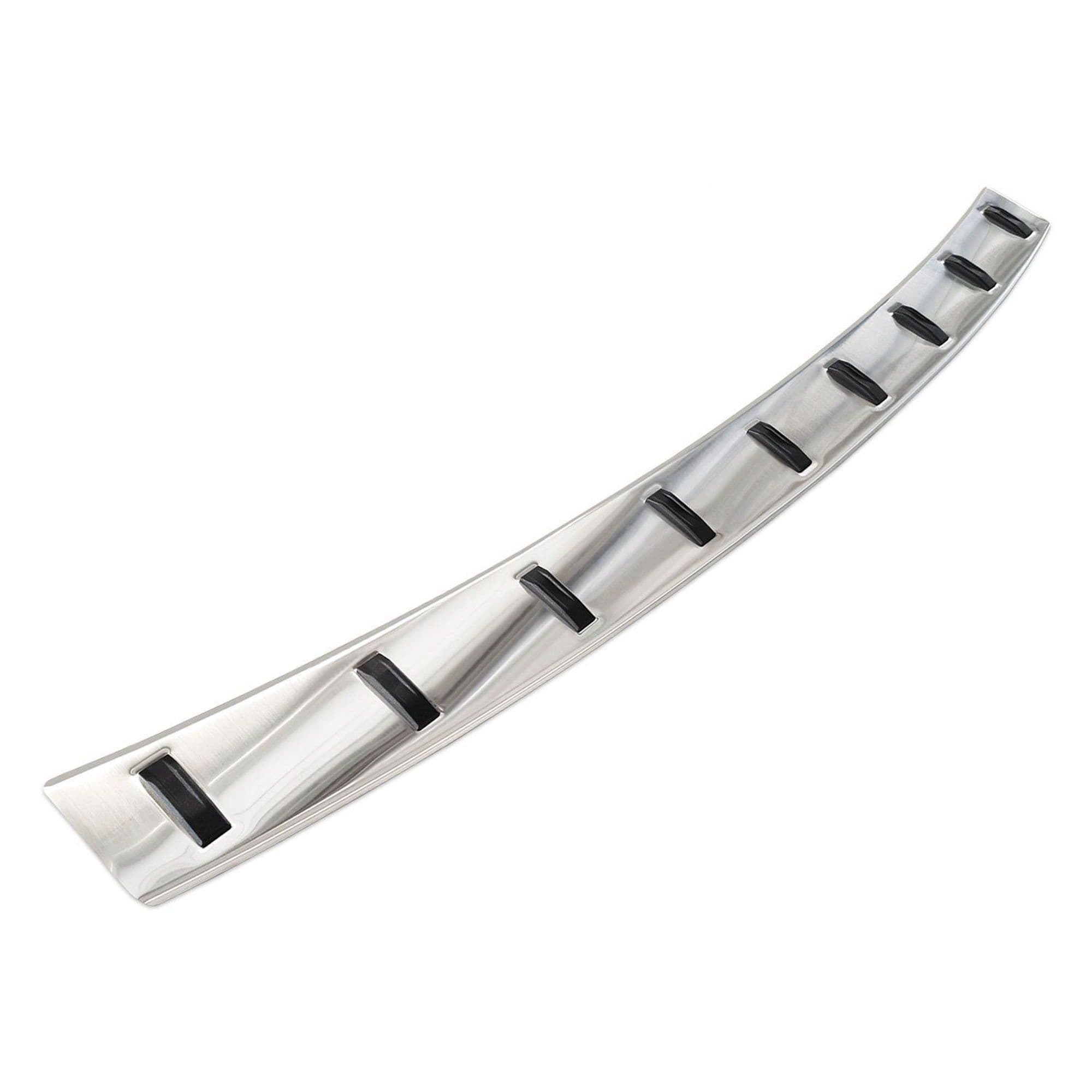 Rear bumper trim — Silver, Stainless steel, Brushed