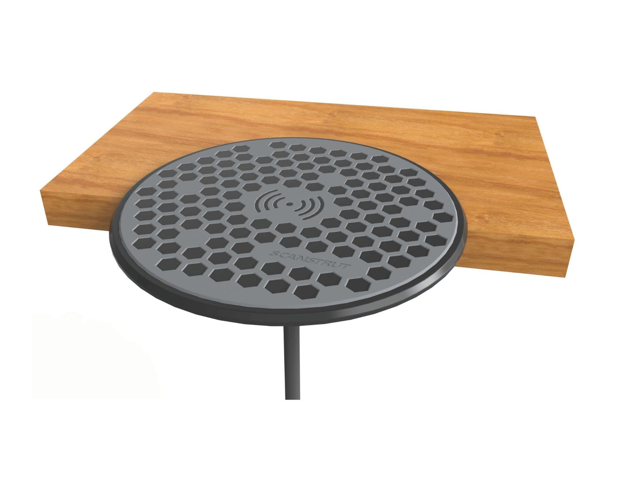 Surface-mounted waterproof wireless charger ROKK Wireless Surface — Black, Plastic, Matte