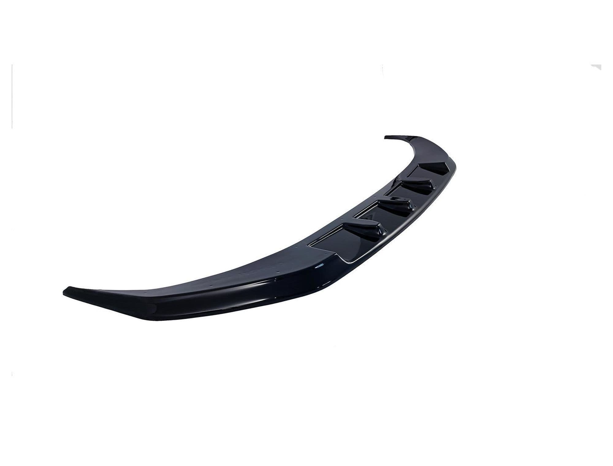Splitter avant sous pare-chocs — Noir, Plastique ABS, Brillant