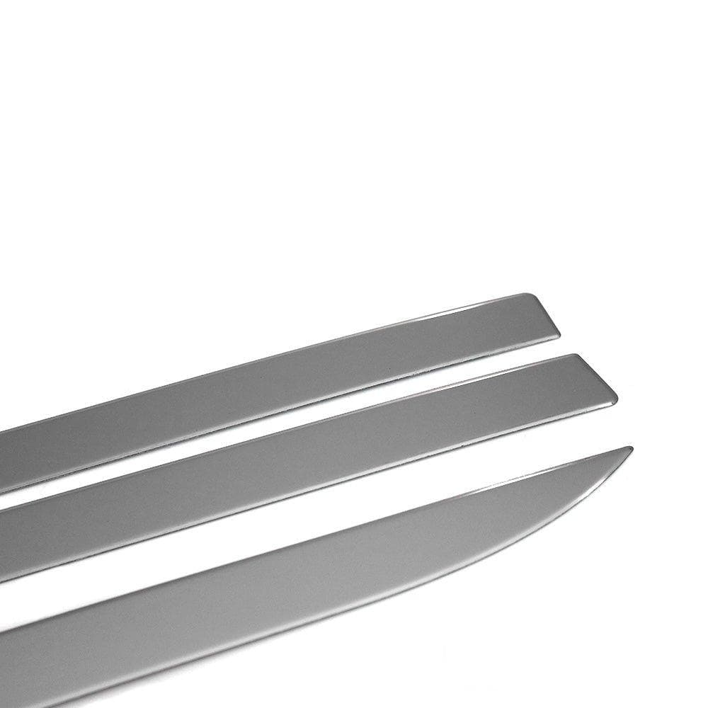 Moulures de portes latérales — Chrome, Acier inoxydable, Poli