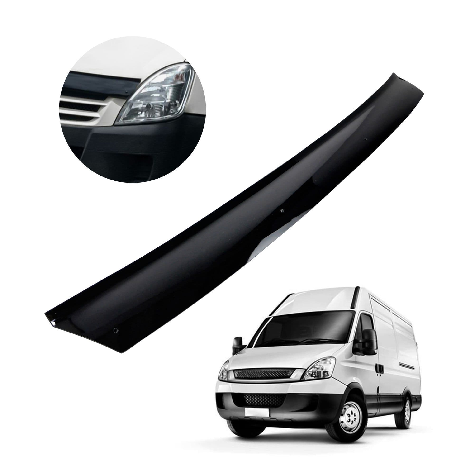 Bonnet guard — Black, ABS plastic, Shiny