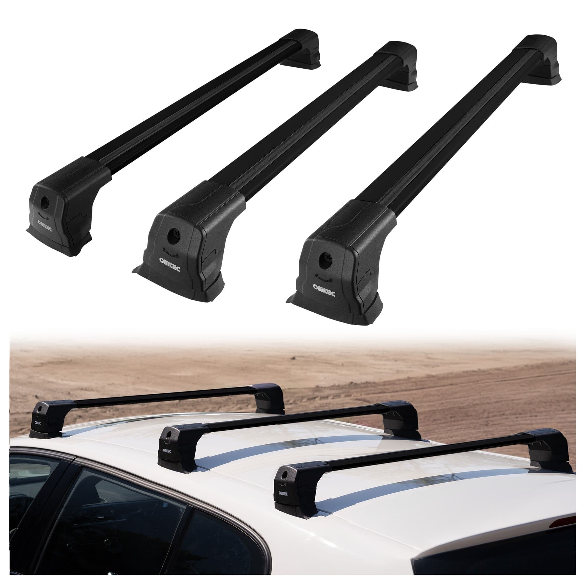 Bagażnik dachowy Elegance V3 Lite — Czarny, Aluminium, Malowane