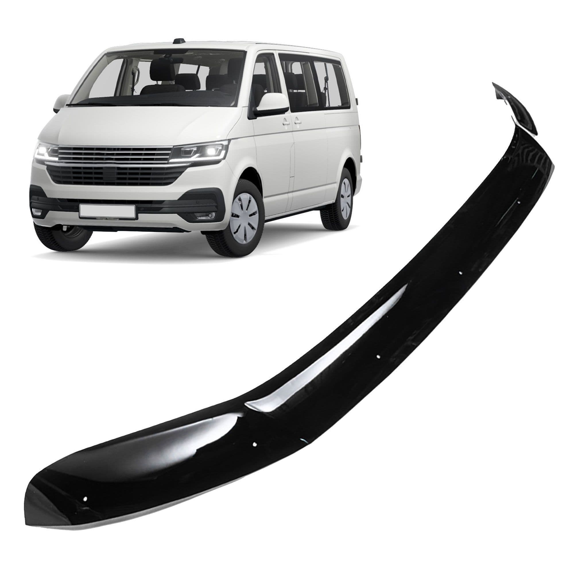Bonnet guard — Black, ABS plastic, Shiny