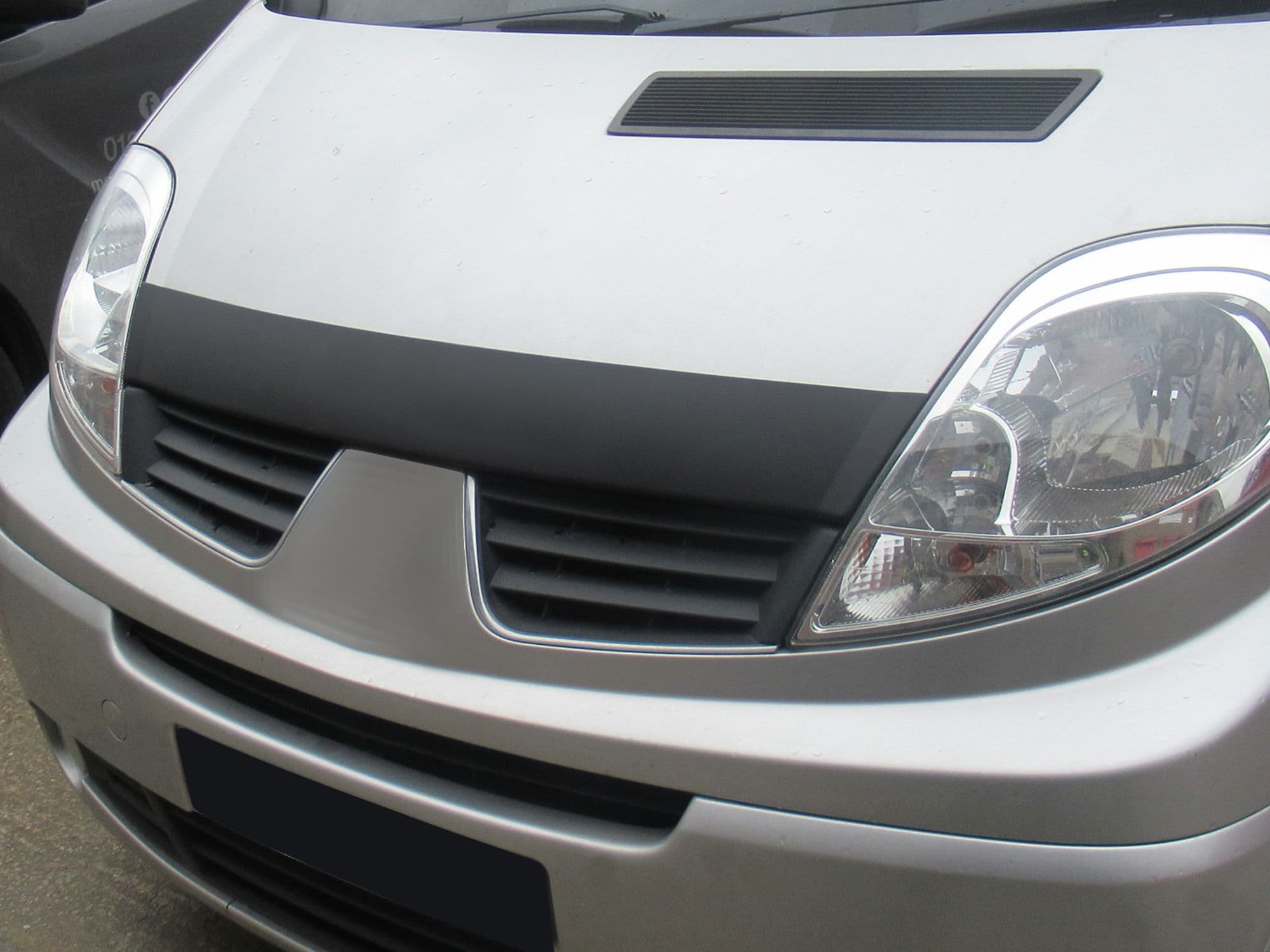 Bonnet guard — Black, ABS plastic, Matte
