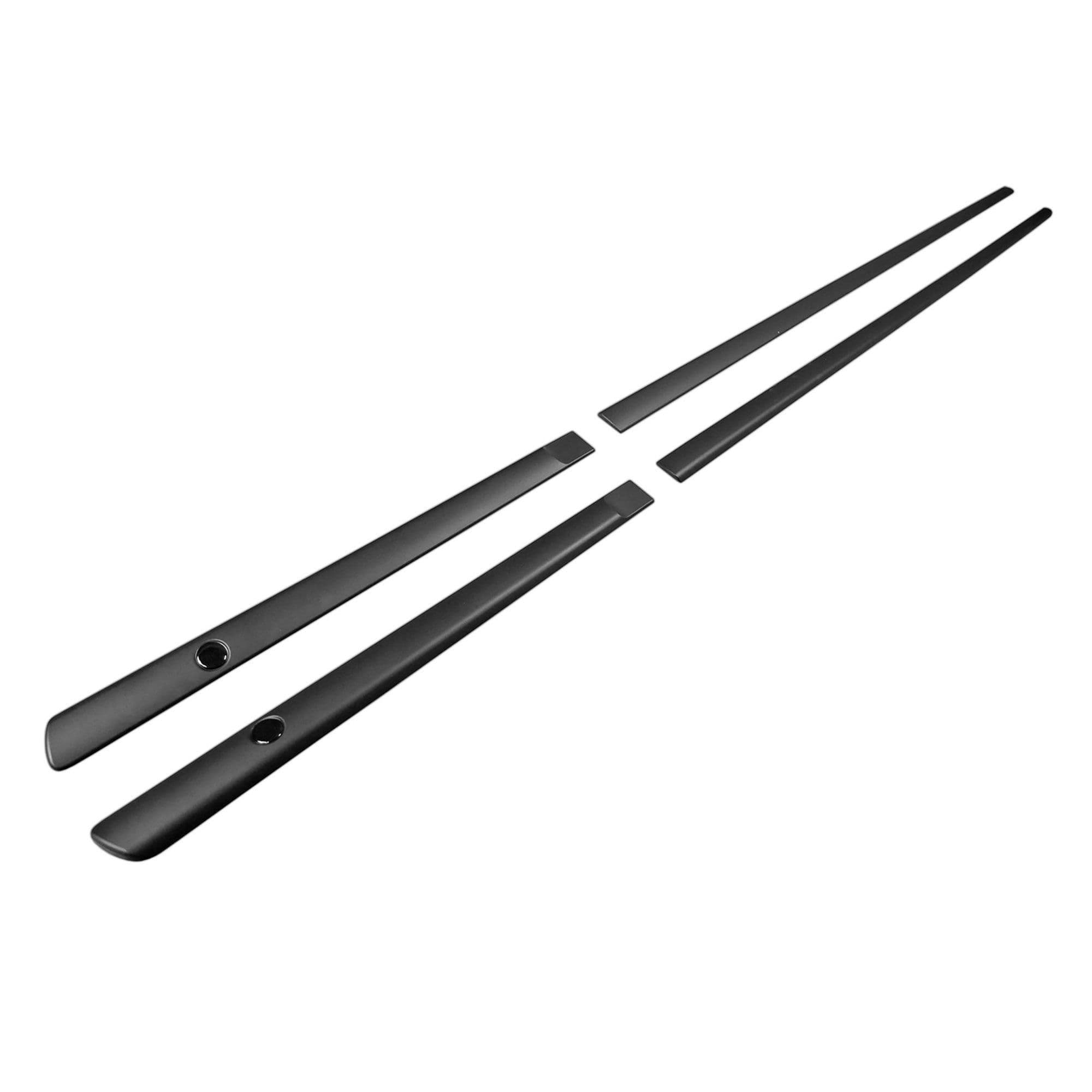 Moulures de portes latérales — Noir, Composite polyuréthane PU, Mat