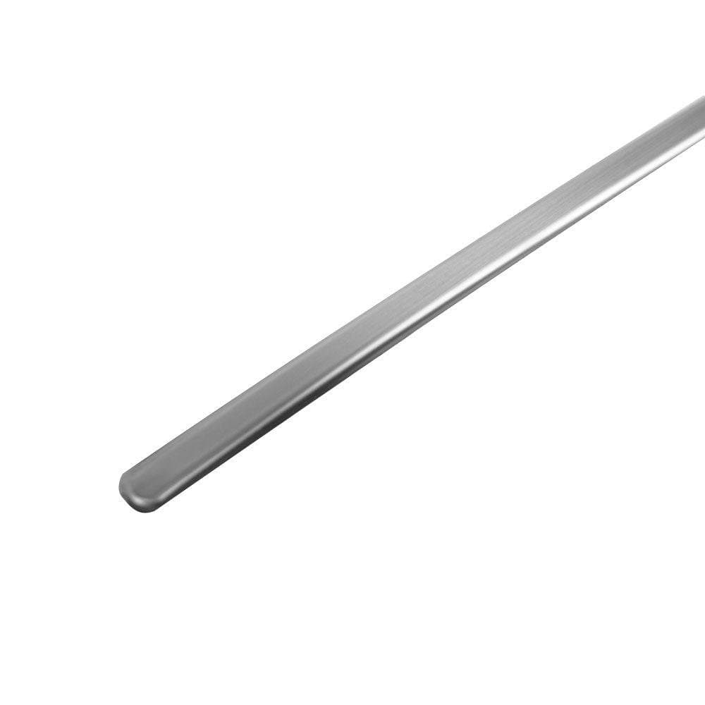 Moulure pour le bord du hayon arrière — Argenté, Acier inoxydable, Brossé
