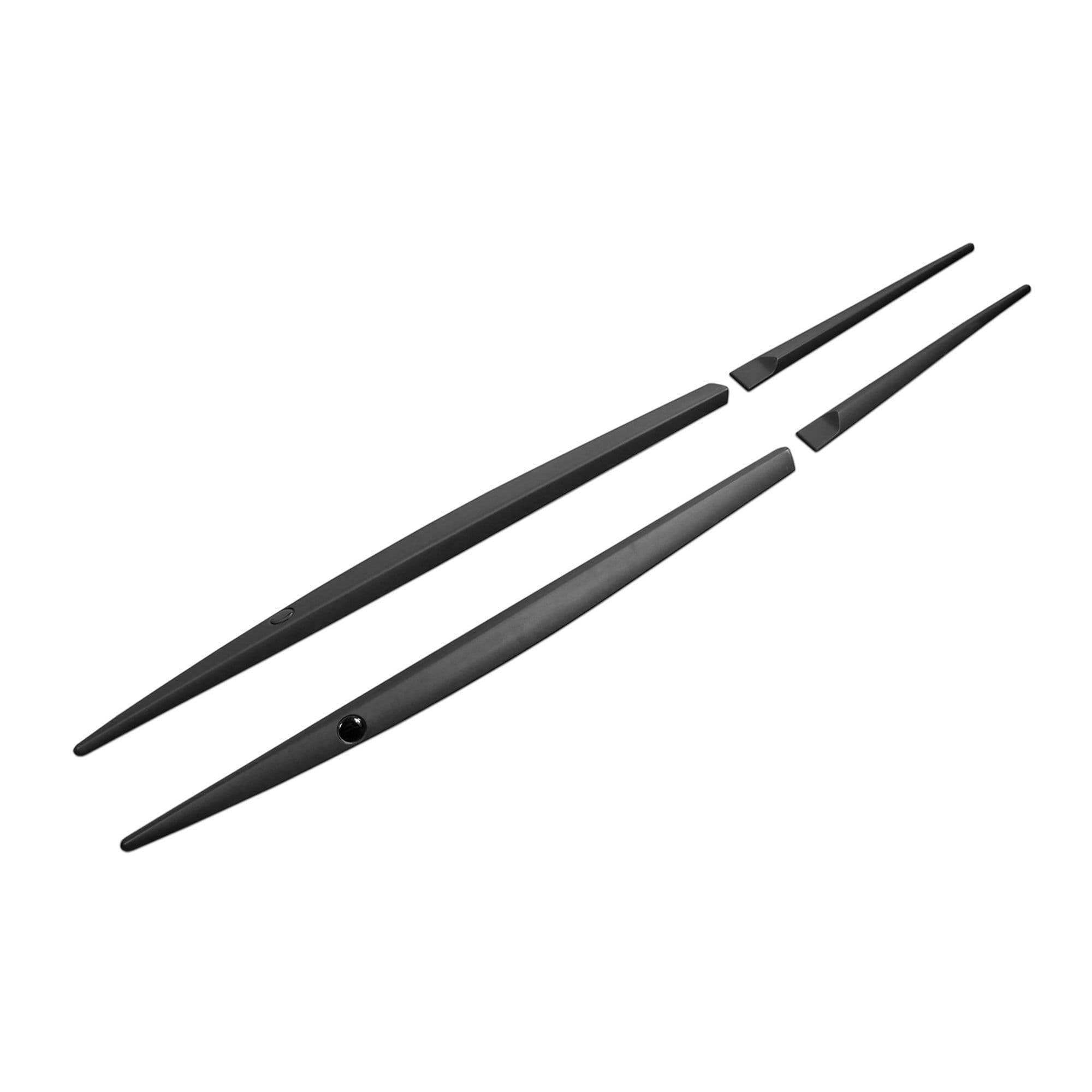 Side door trims — Black, Polyurethane composite PU, Matte