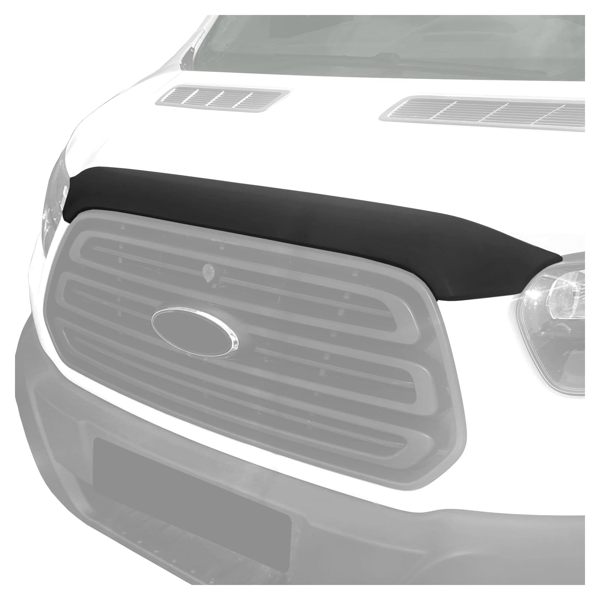 Bonnet guard — Black, ABS plastic, Matte