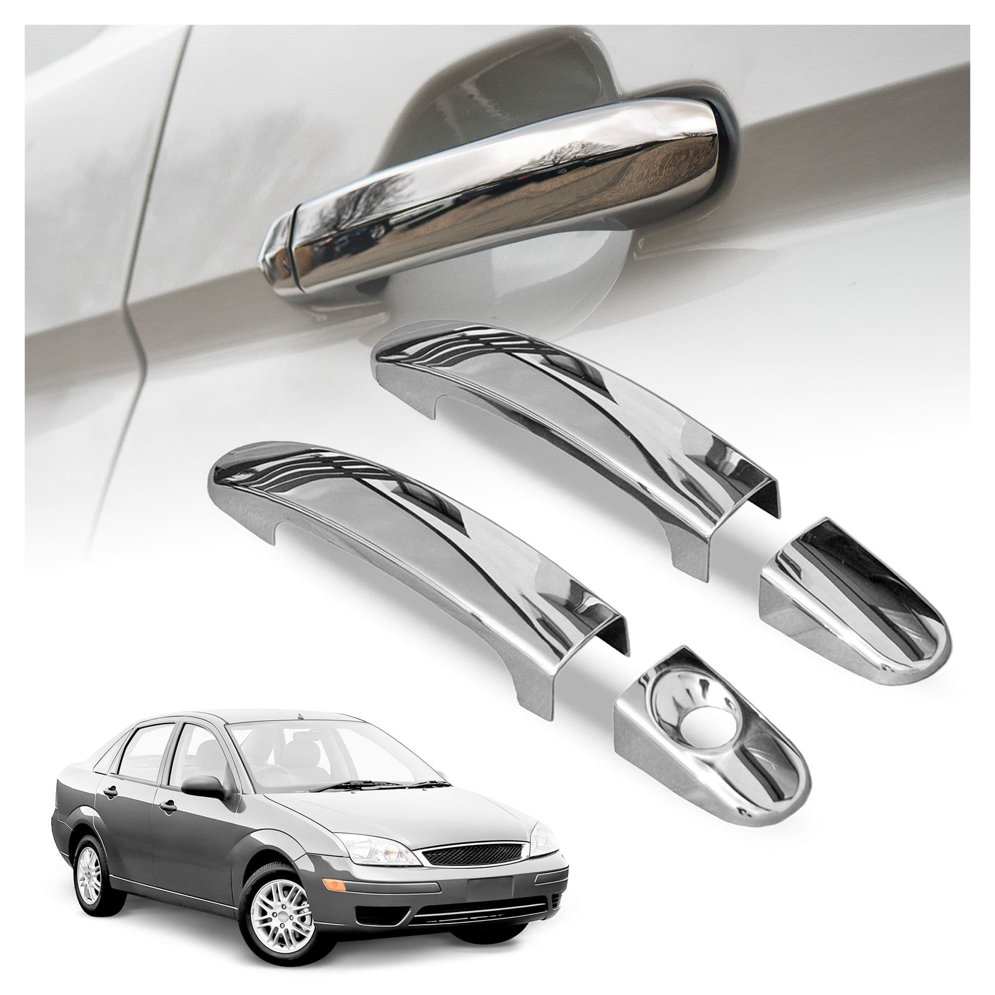 Handle covers — Chrome, Stainless steel, Polished