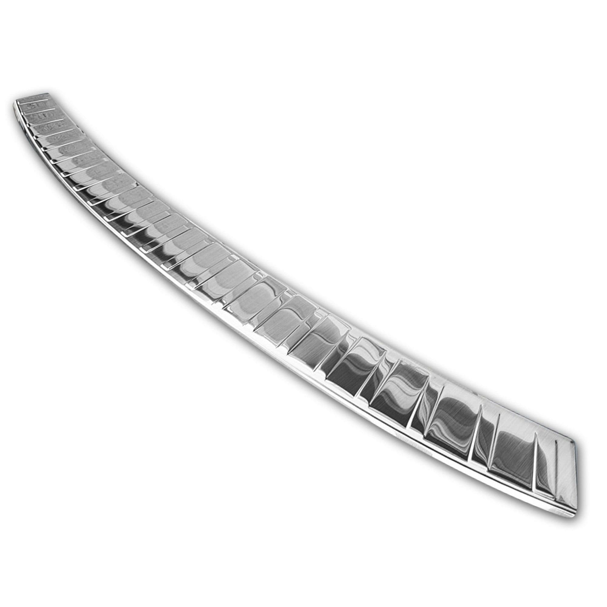 Rear bumper trim — Silver, Stainless steel, Brushed