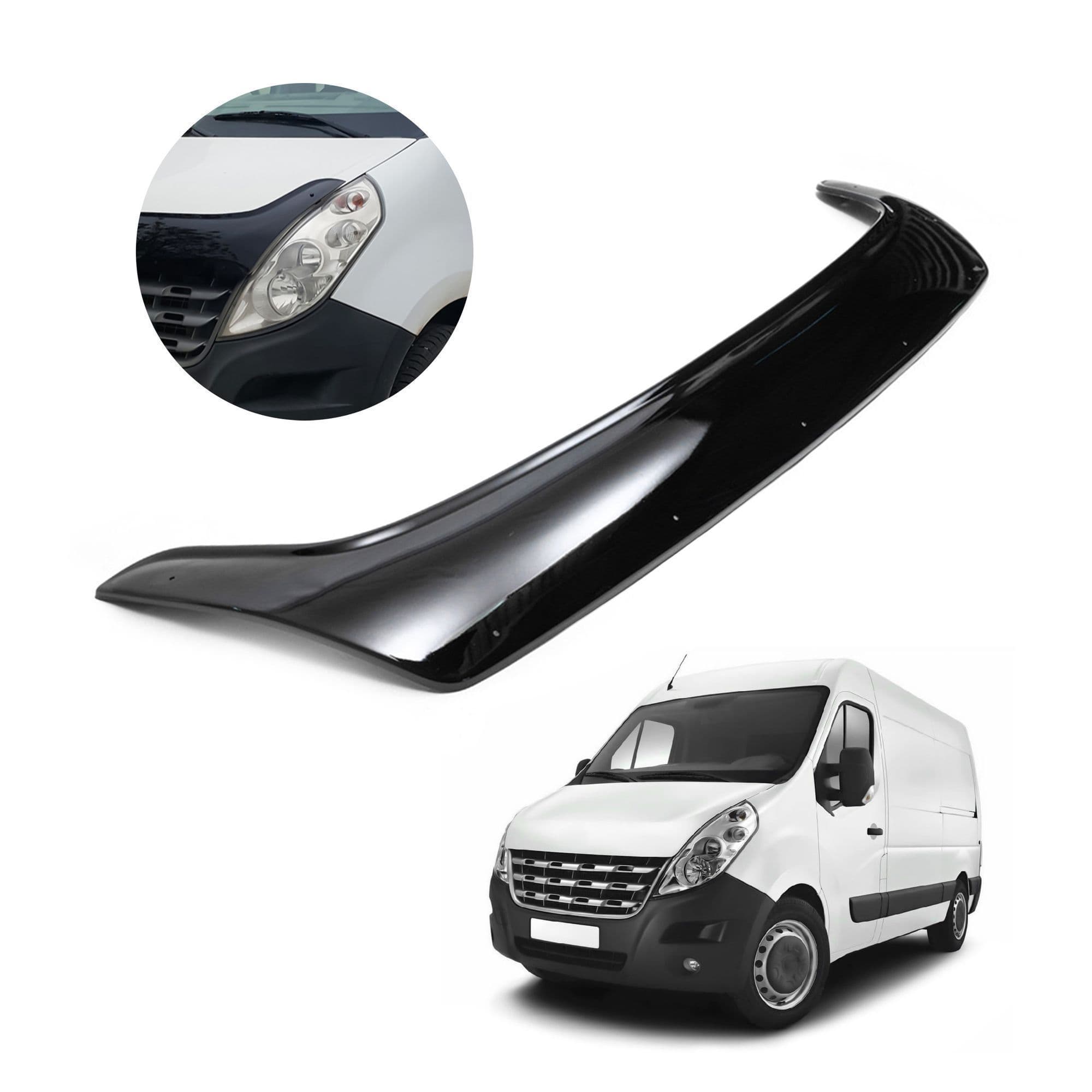 Bonnet guard — Black, ABS plastic, Shiny