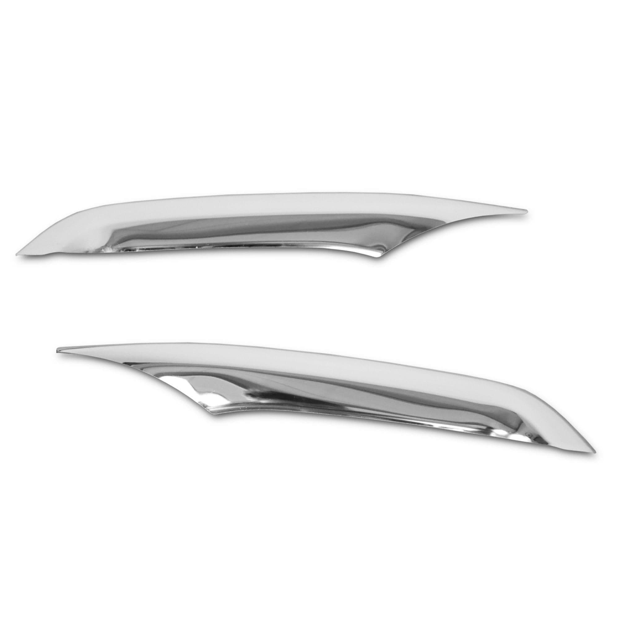 Halogen light frames (trims) — Chrome, Stainless steel, Polished