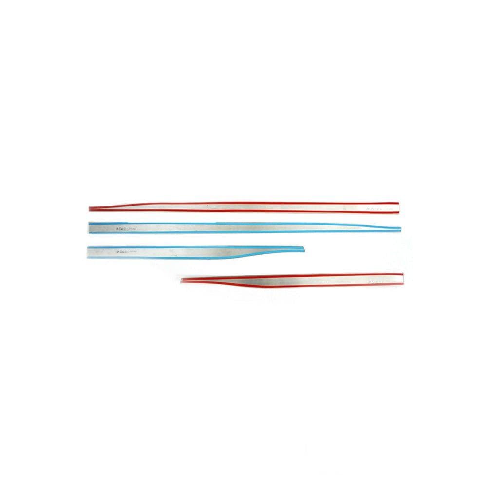 Moulures de portes latérales — Chrome, Acier inoxydable, Poli