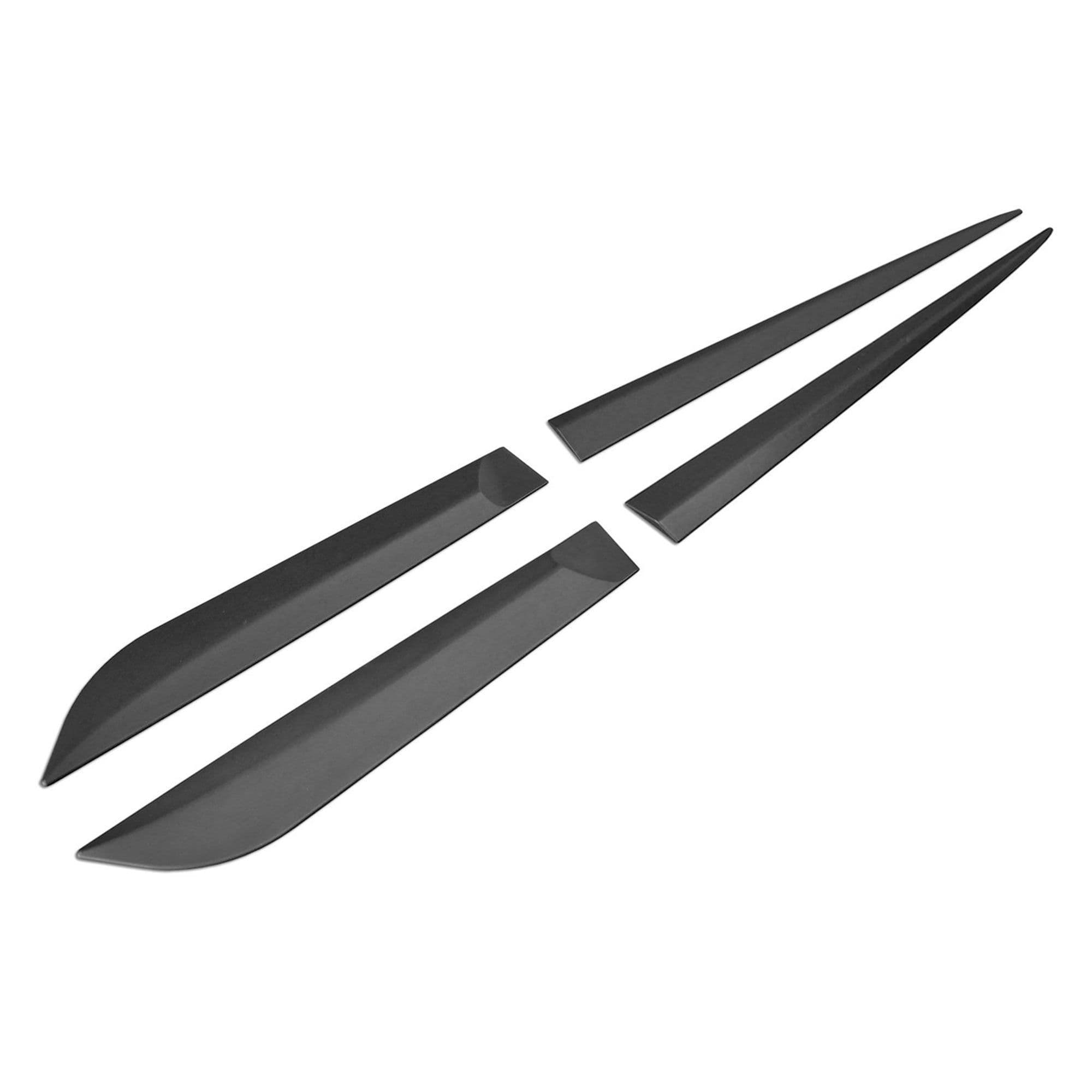 Side door trims — Black, Polyurethane composite PU, Matte
