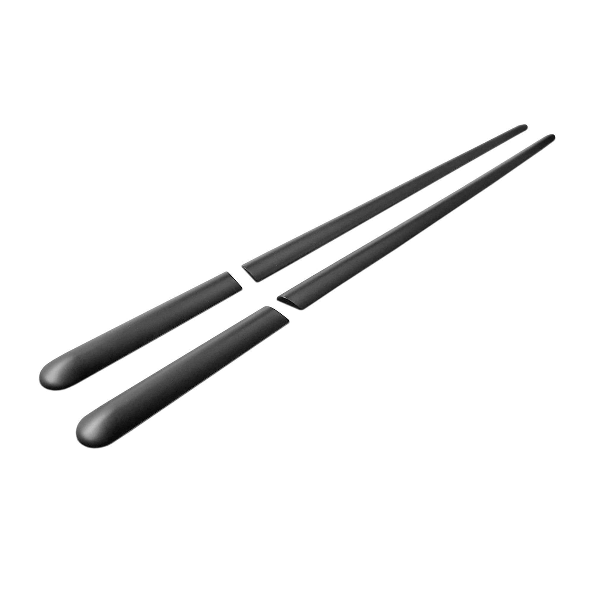 Side door trims — Black, Polyurethane composite PU, Matte