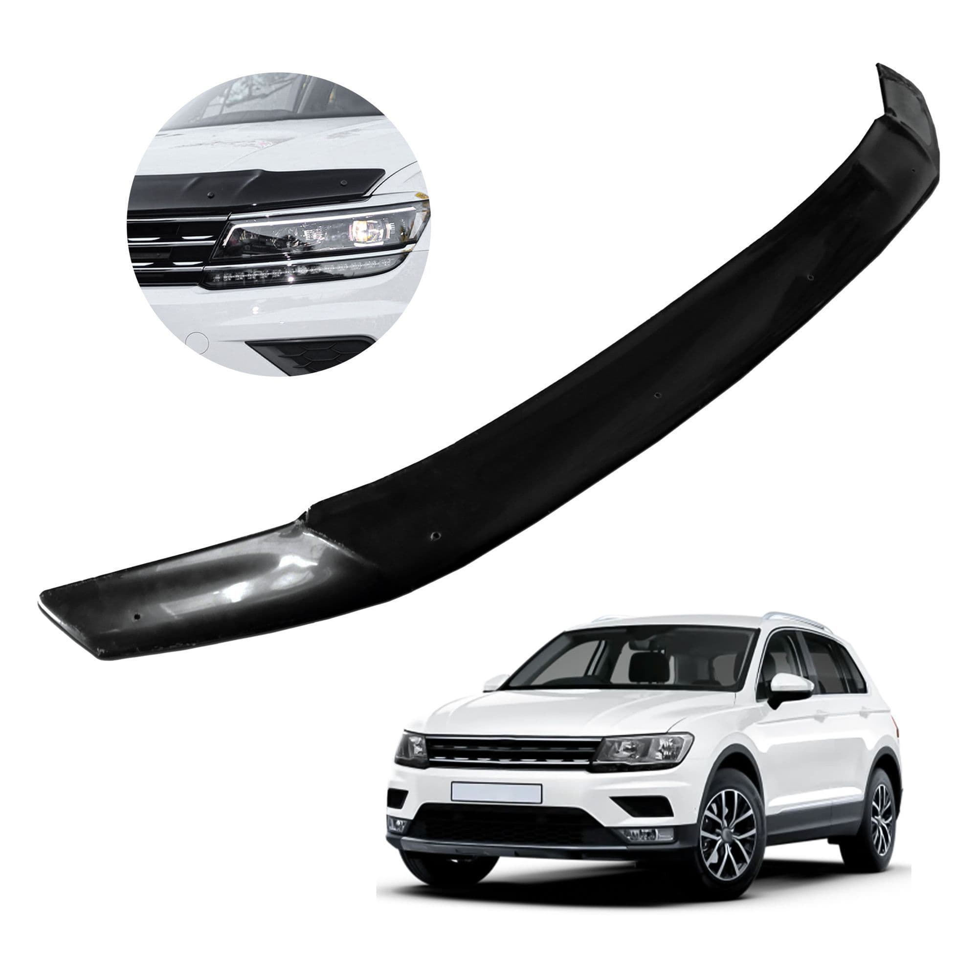 Bonnet guard — Black, ABS plastic, Shiny