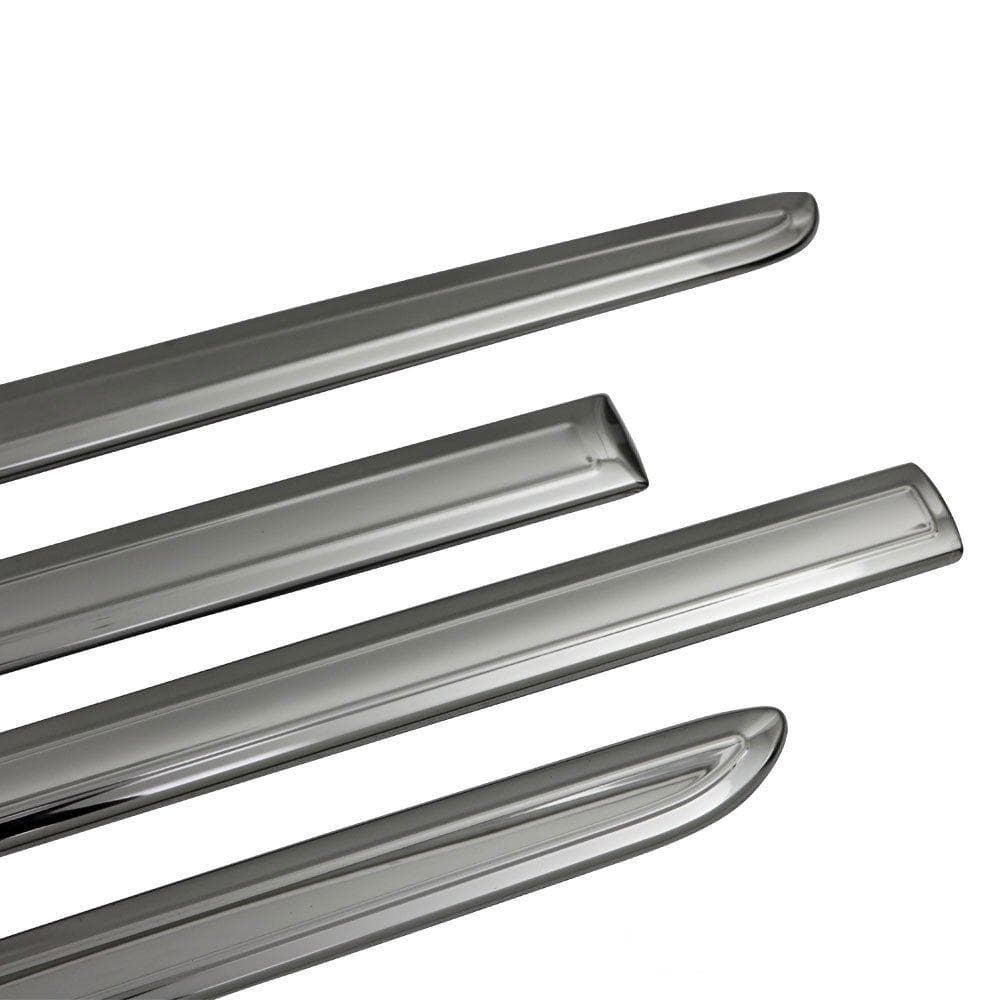 Moulures de portes latérales — Chrome noir, Acier inoxydable, Poli