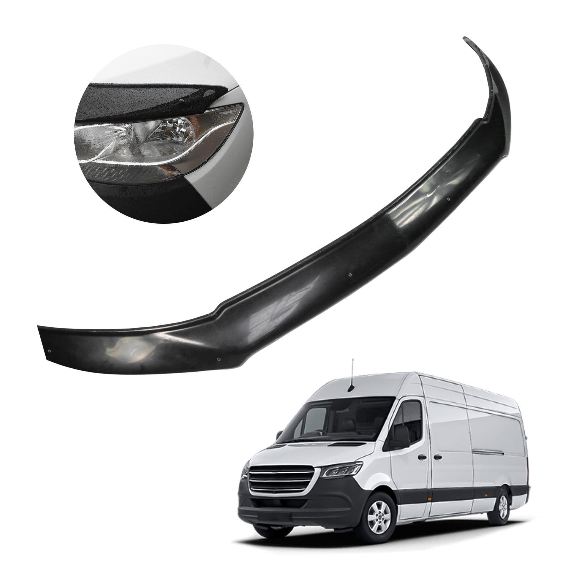 Bonnet guard — Black, ABS plastic, Shiny