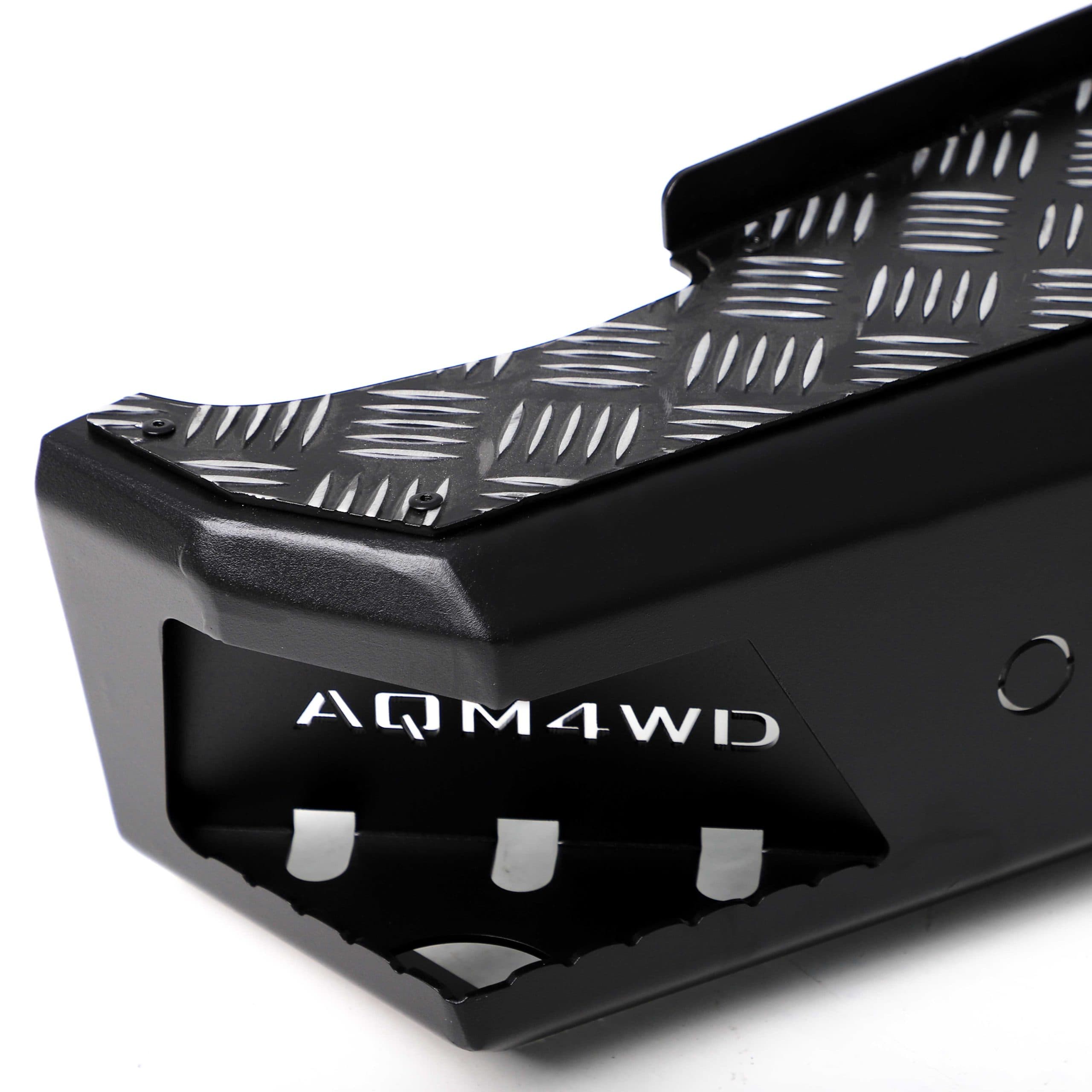 Steel rear bumper T20 — Black, Steel, Powder-coated