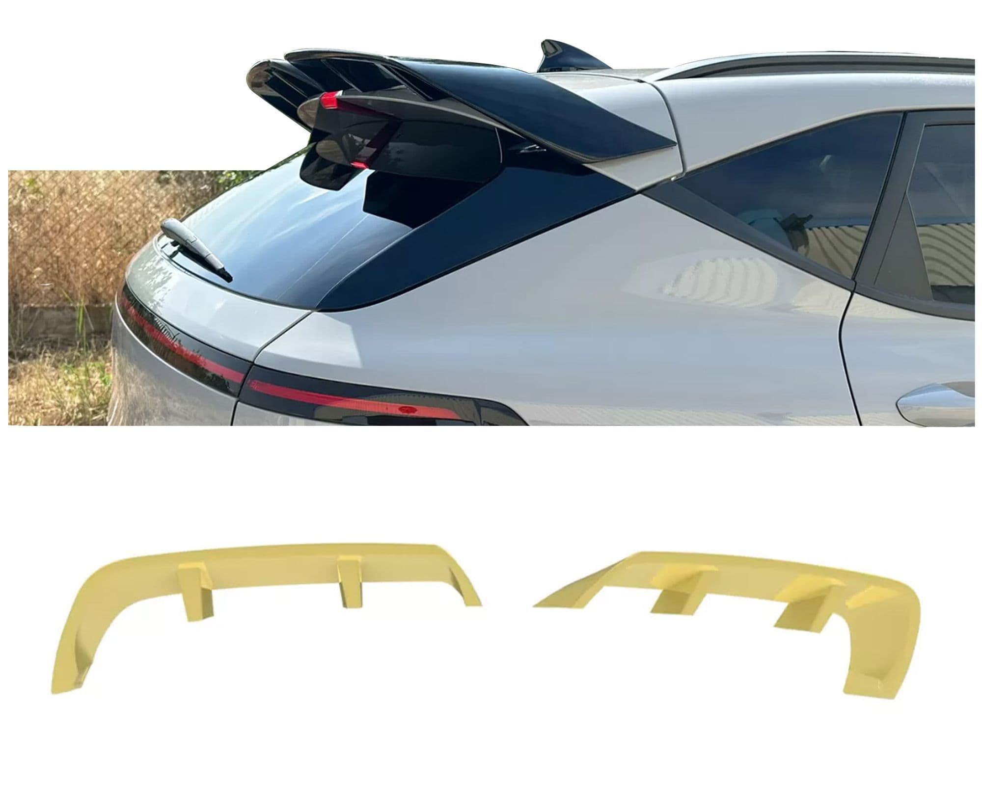 Roof spoiler — Polyurethane, For painting