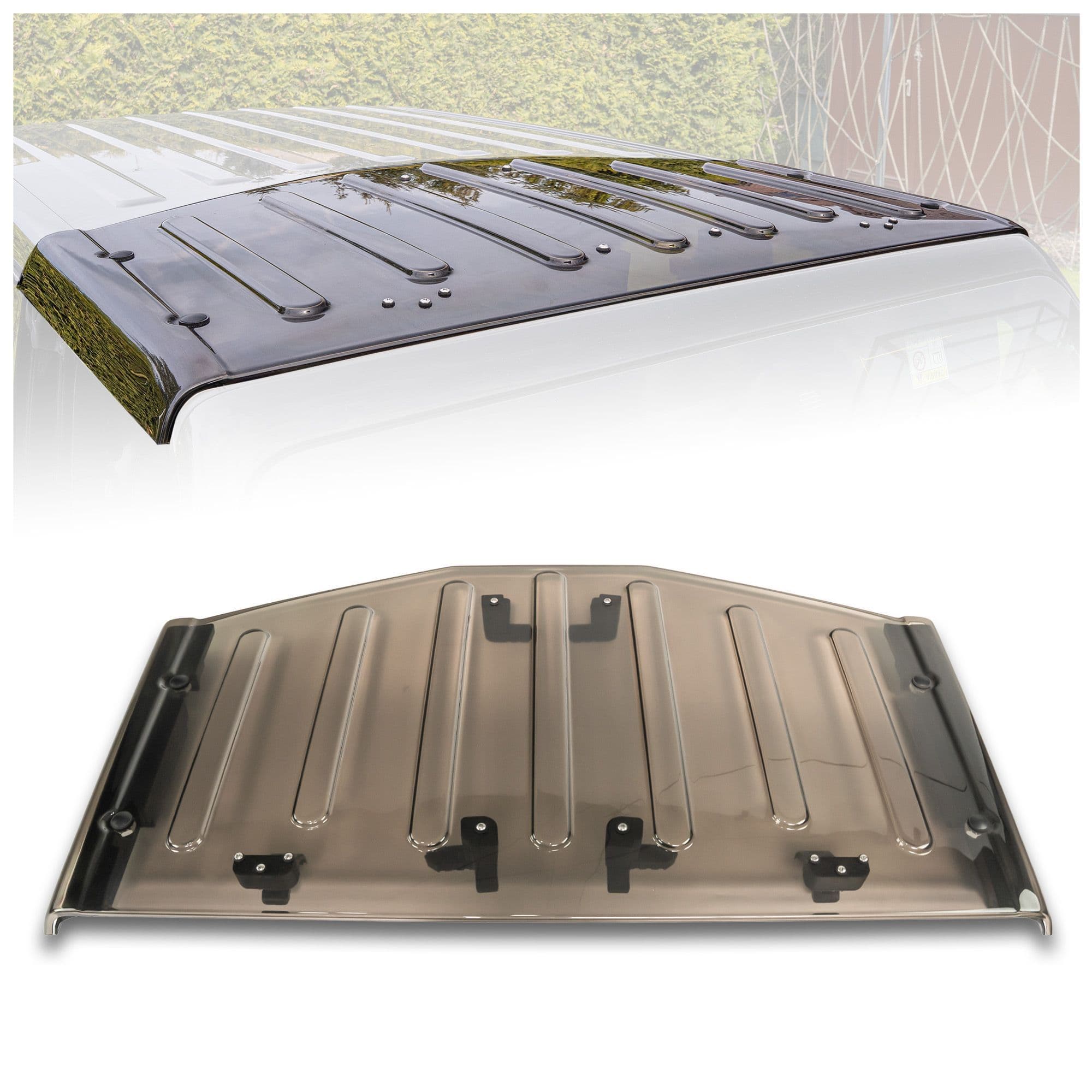 Panoramic roof — Semi-transparent, Plastic, Shiny
