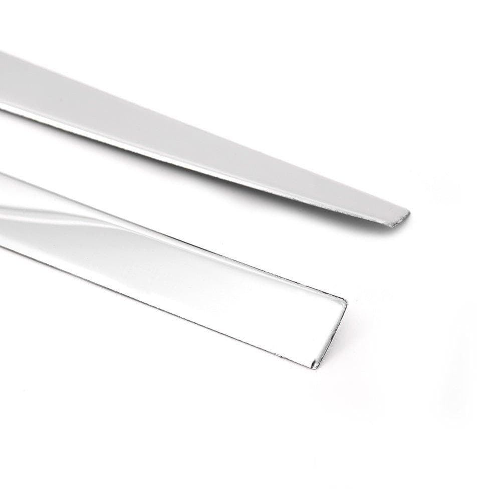 Moulures de portes latérales — Chrome, Acier inoxydable, Poli
