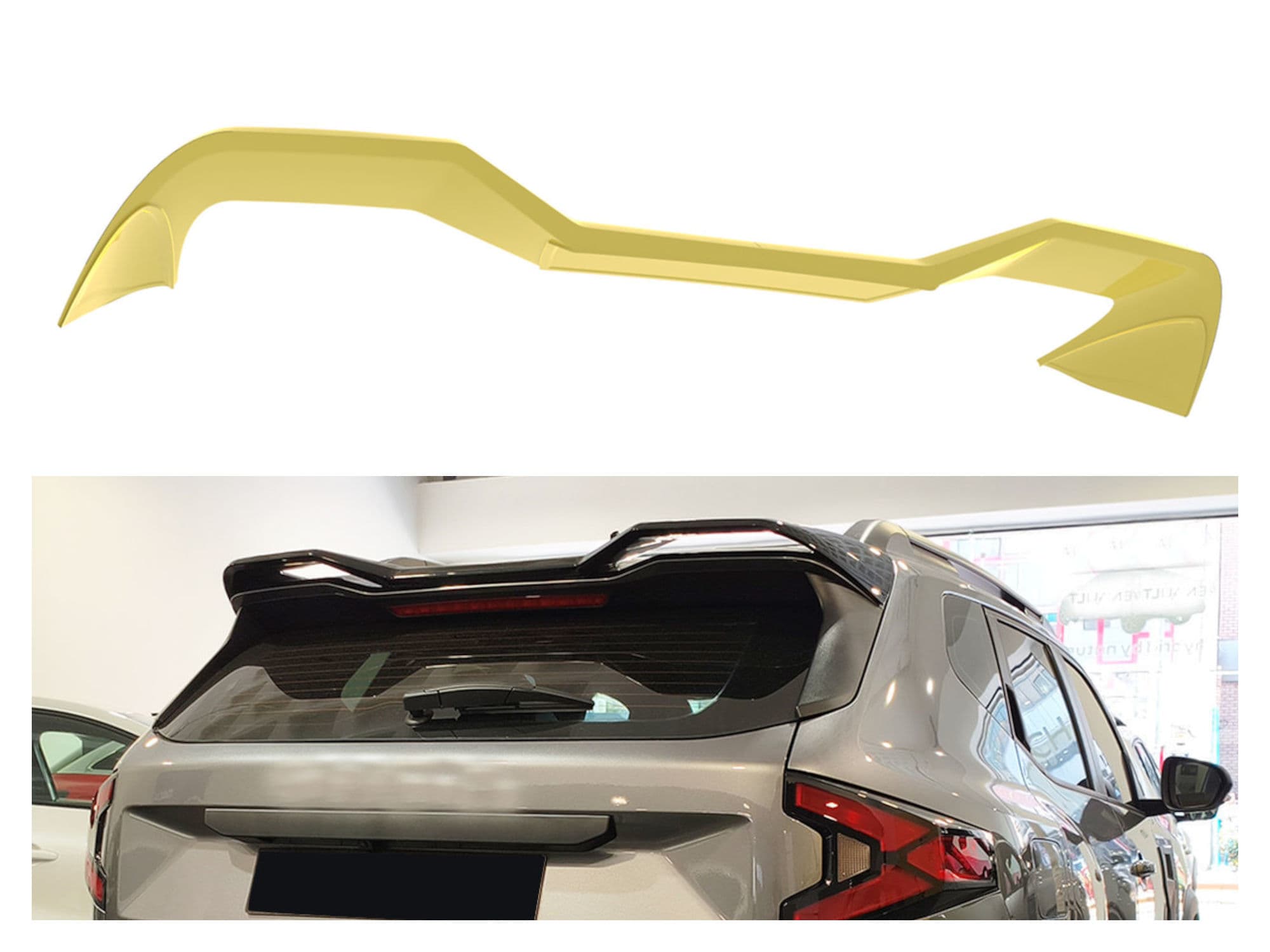 Roof spoiler — Polyurethane, For painting