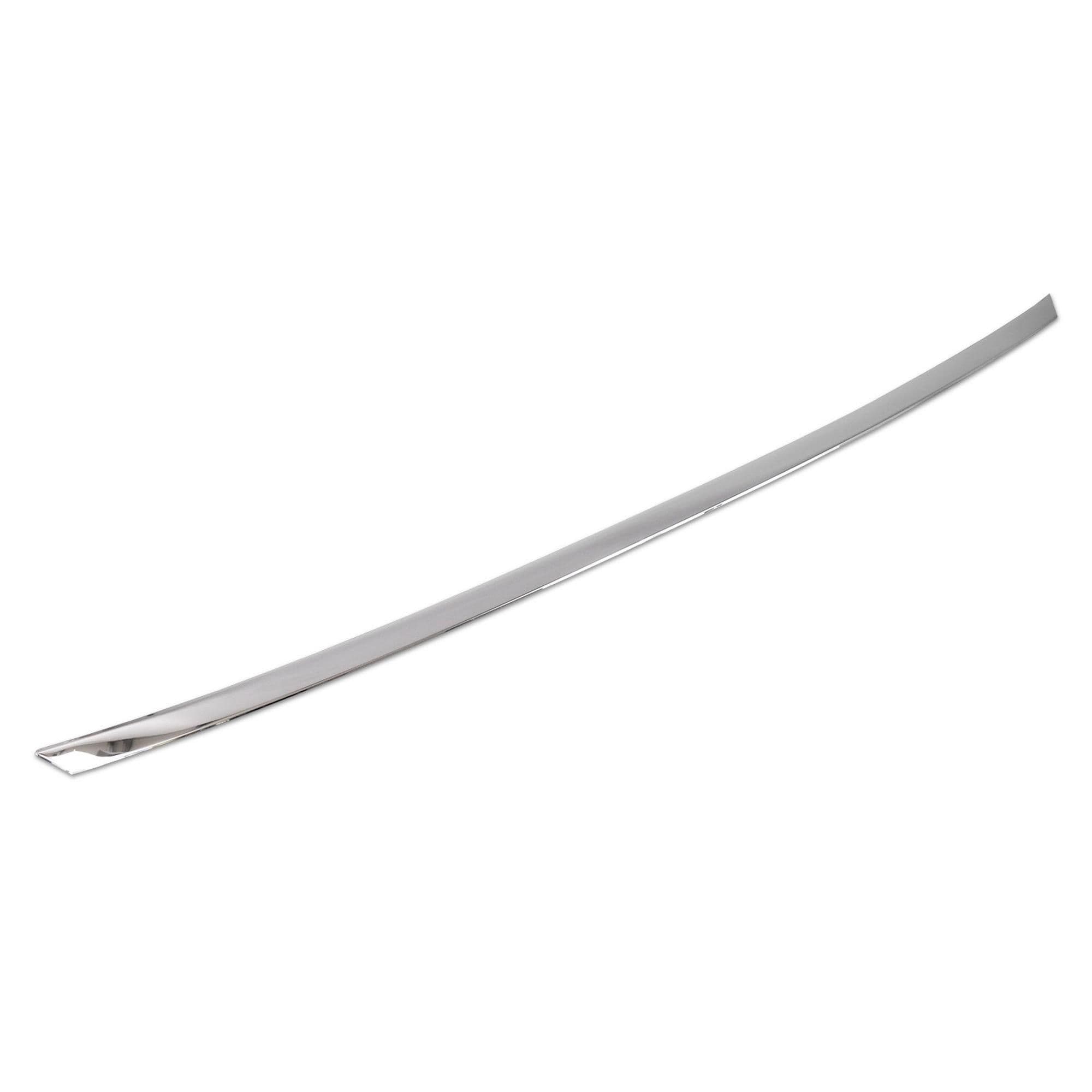 Rear bumper styling trim — Chrome, Stainless steel, Polished