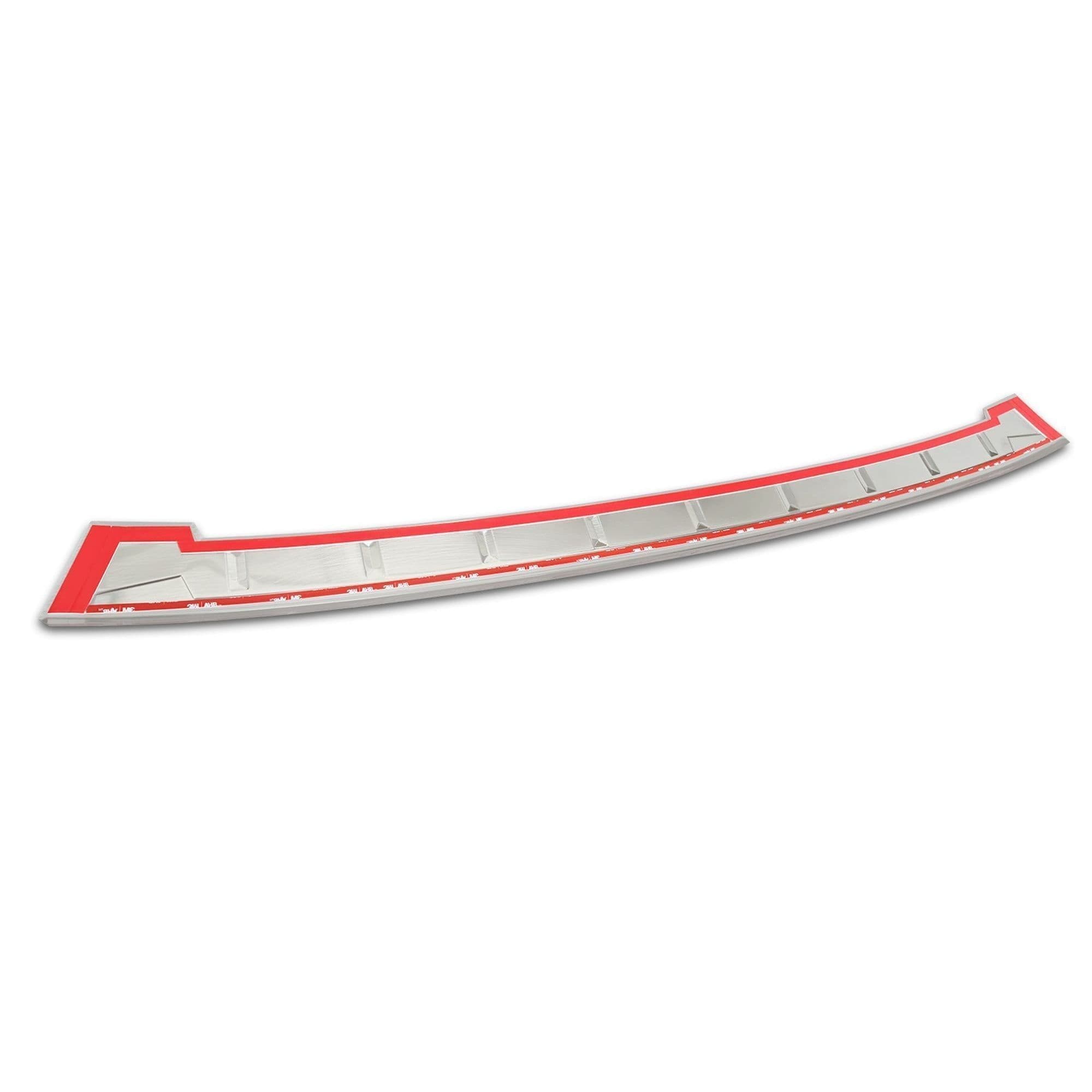 Rear bumper trim SHADOW PREMIUM — Silver, Stainless steel, Brushed