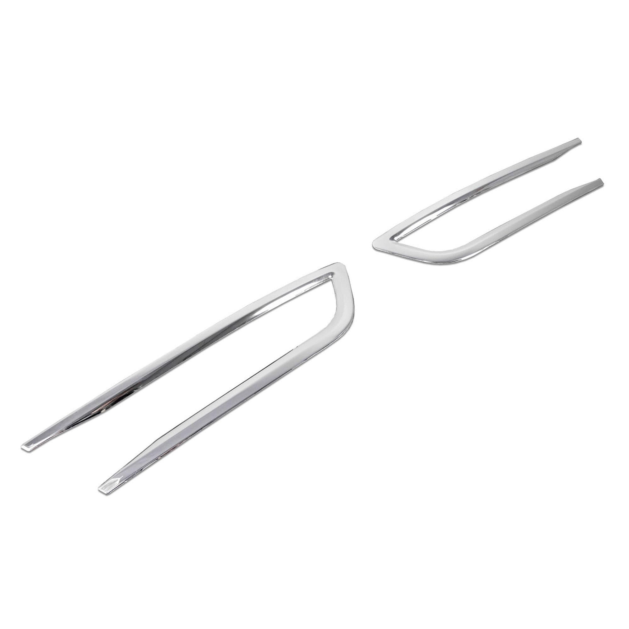 Halogen light frames (trims) — Chrome, Stainless steel, Polished