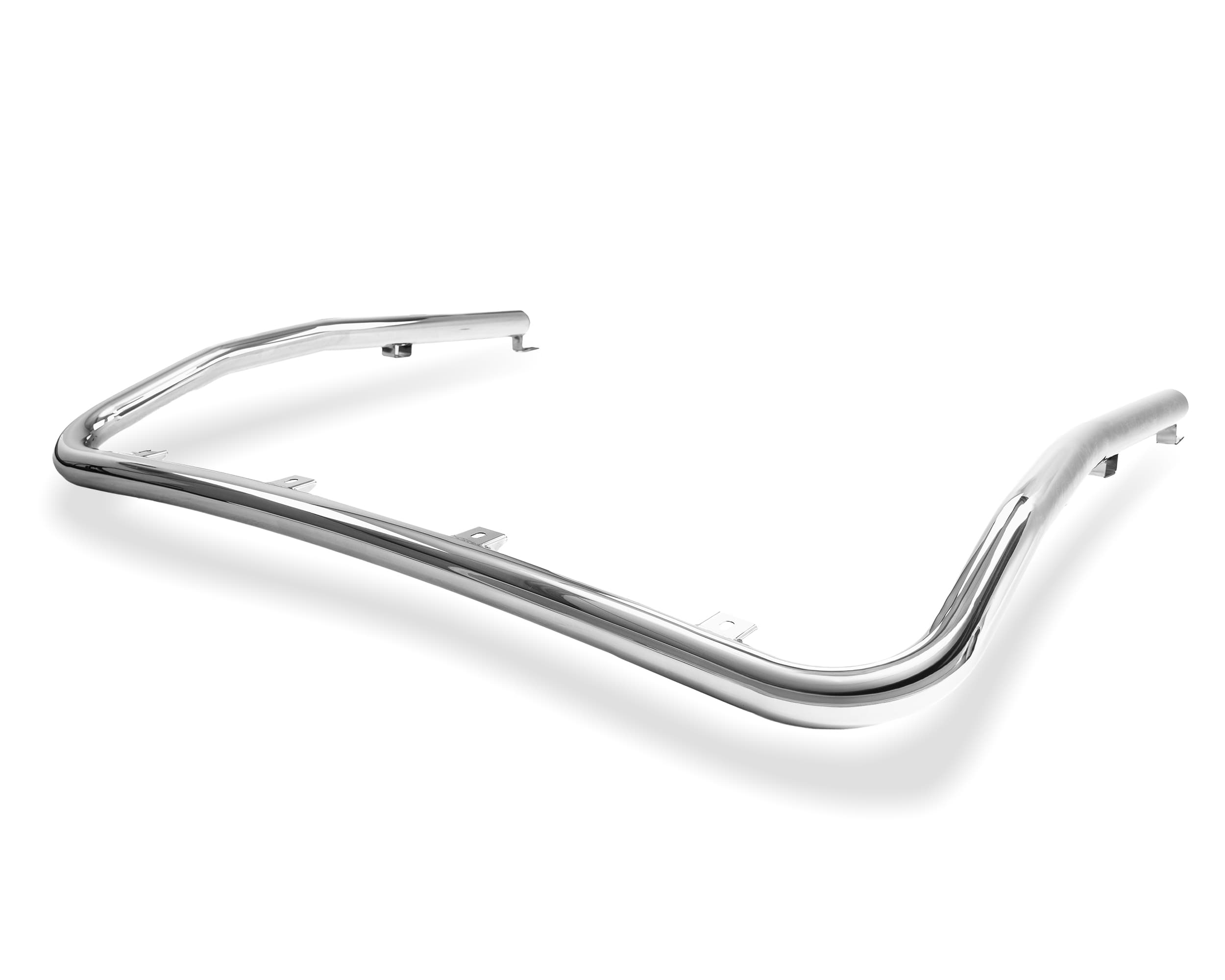 Front roof bar for mounting halogen lights — Chrome, Stainless steel, Polished