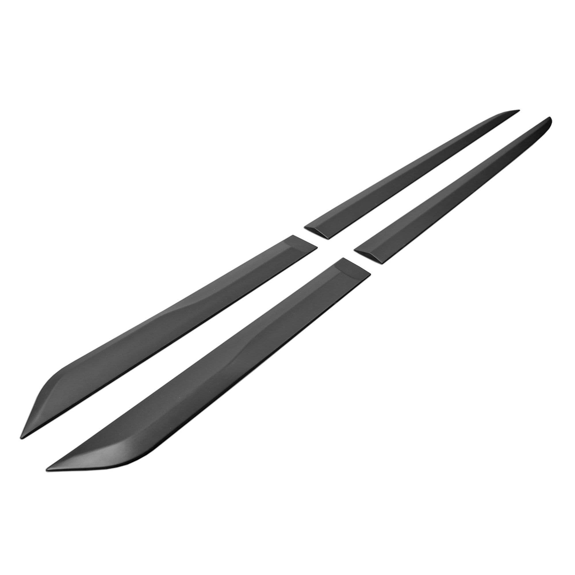 Side door trims — Black, Polyurethane composite PU, Matte