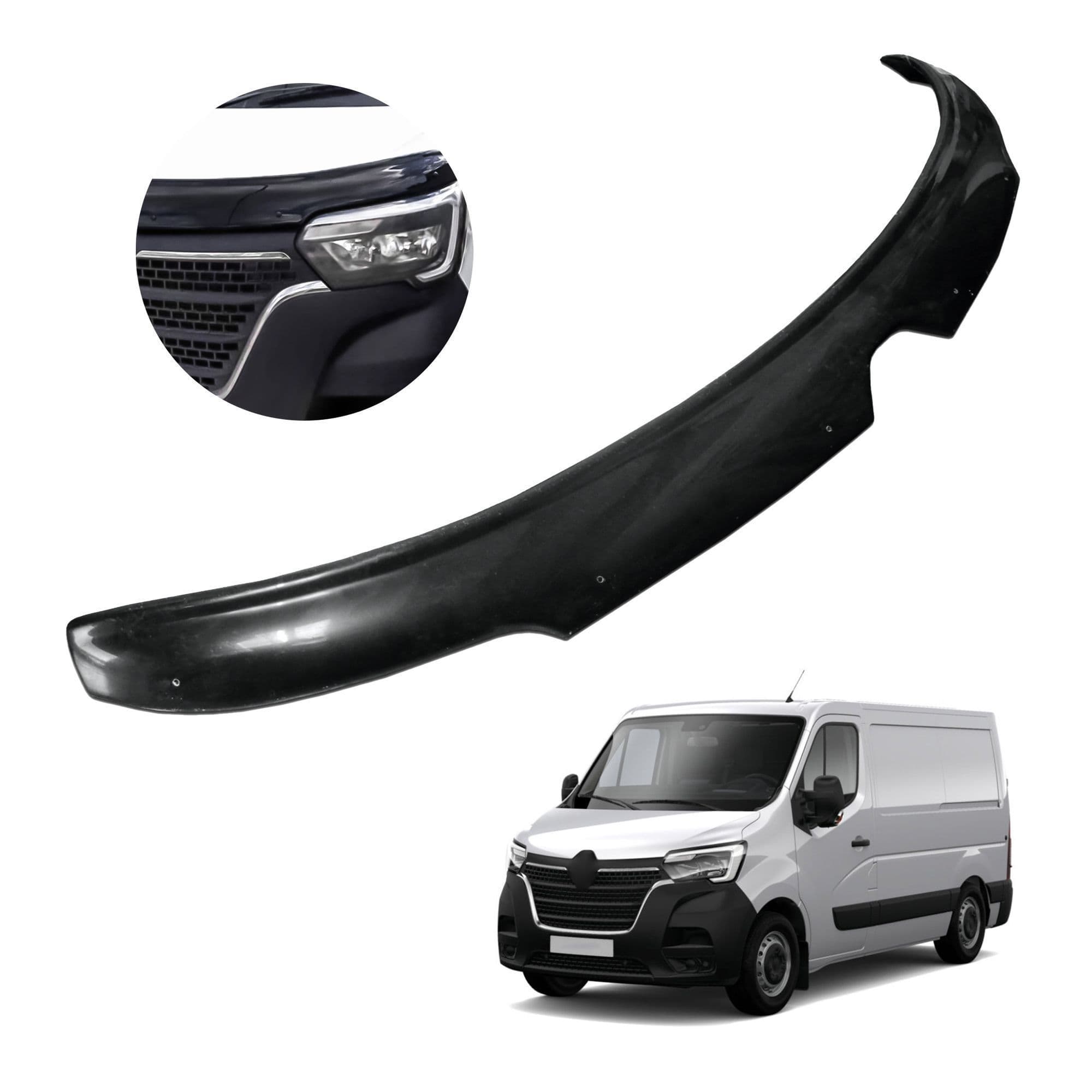 Bonnet guard — Black, ABS plastic, Shiny
