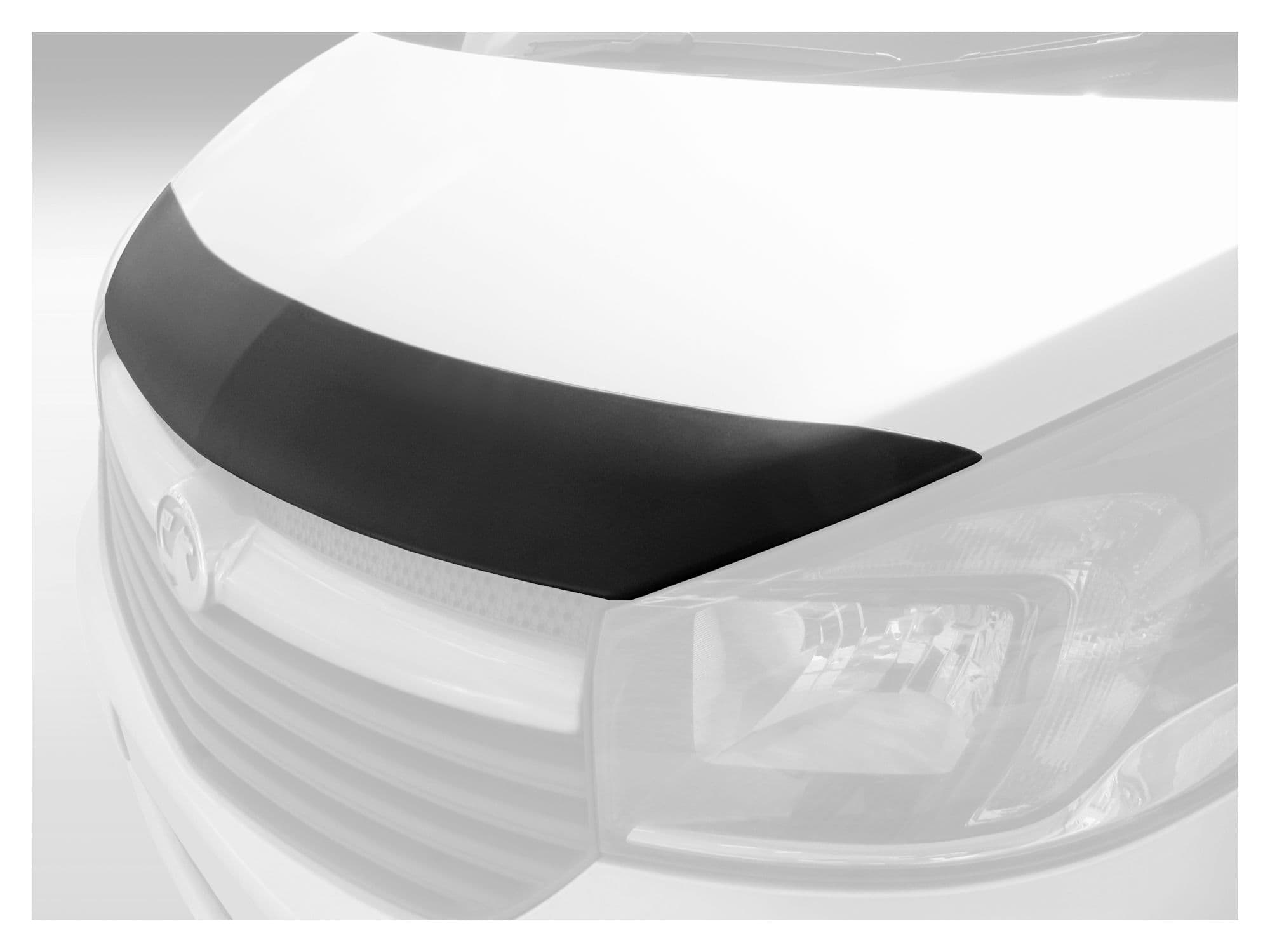 Bonnet guard — Black, ABS plastic, Matte