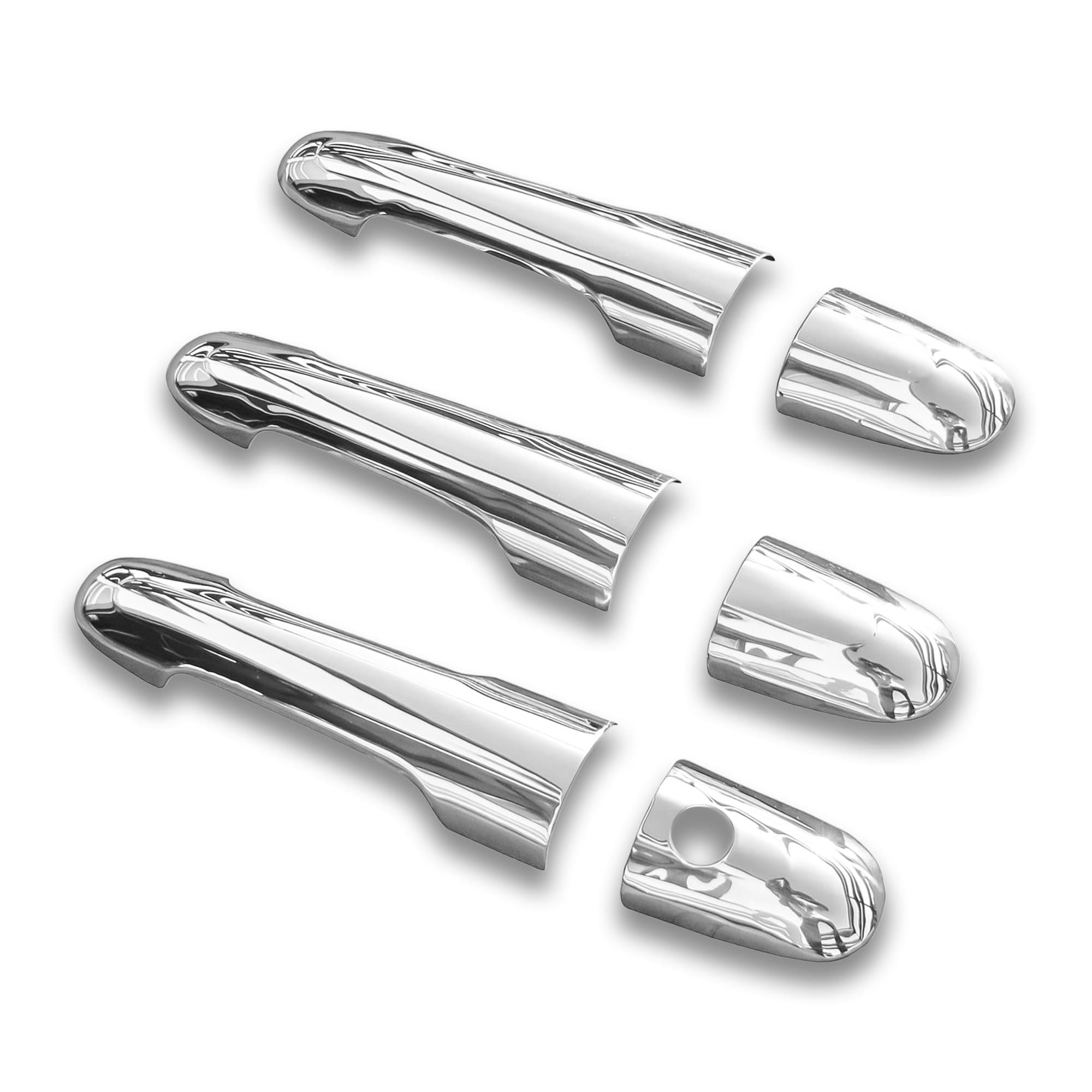 Handle covers — Chrome, Stainless steel, Polished