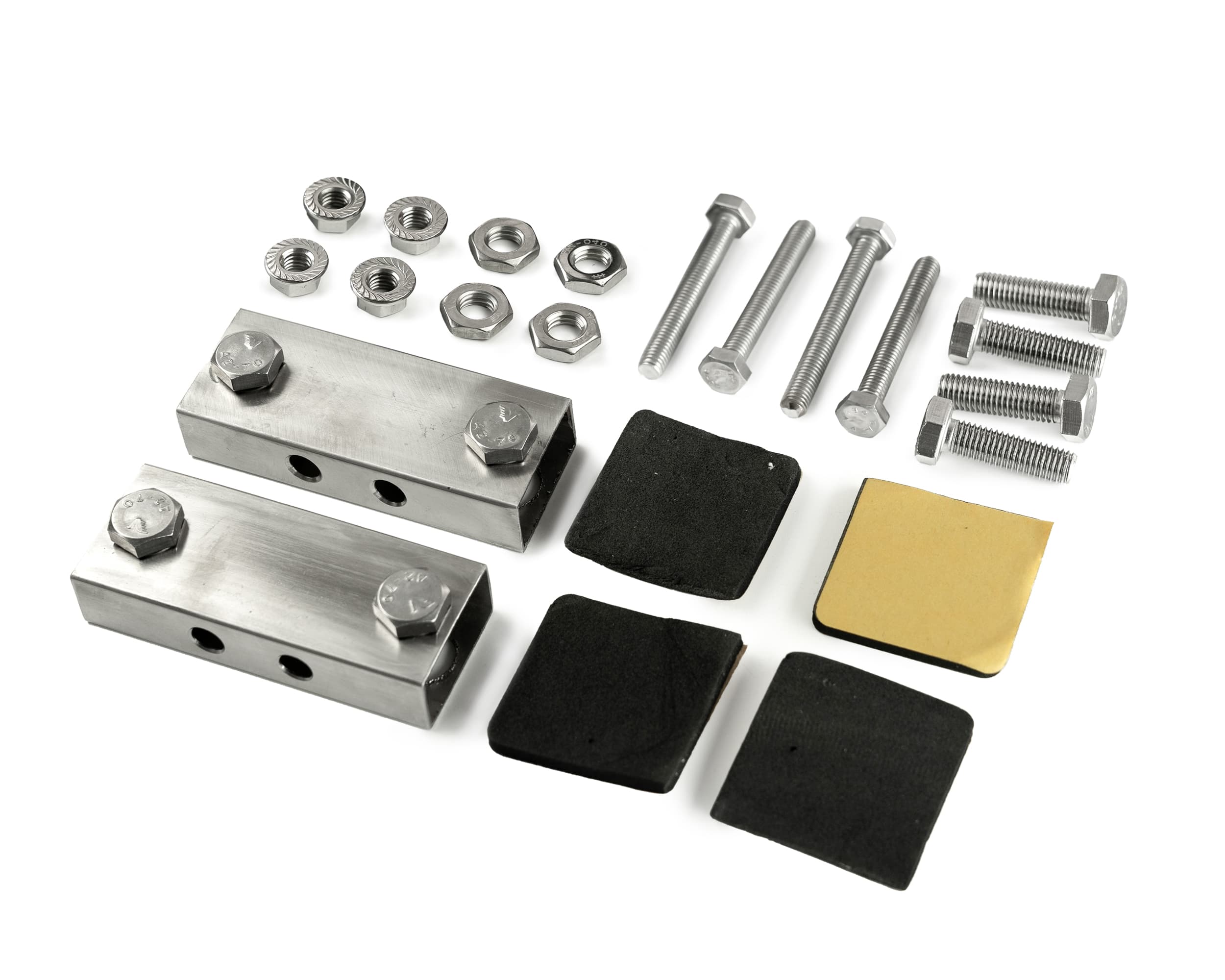 Rear roof bar for mounting halogen lights — Chrome, Stainless steel, Polished