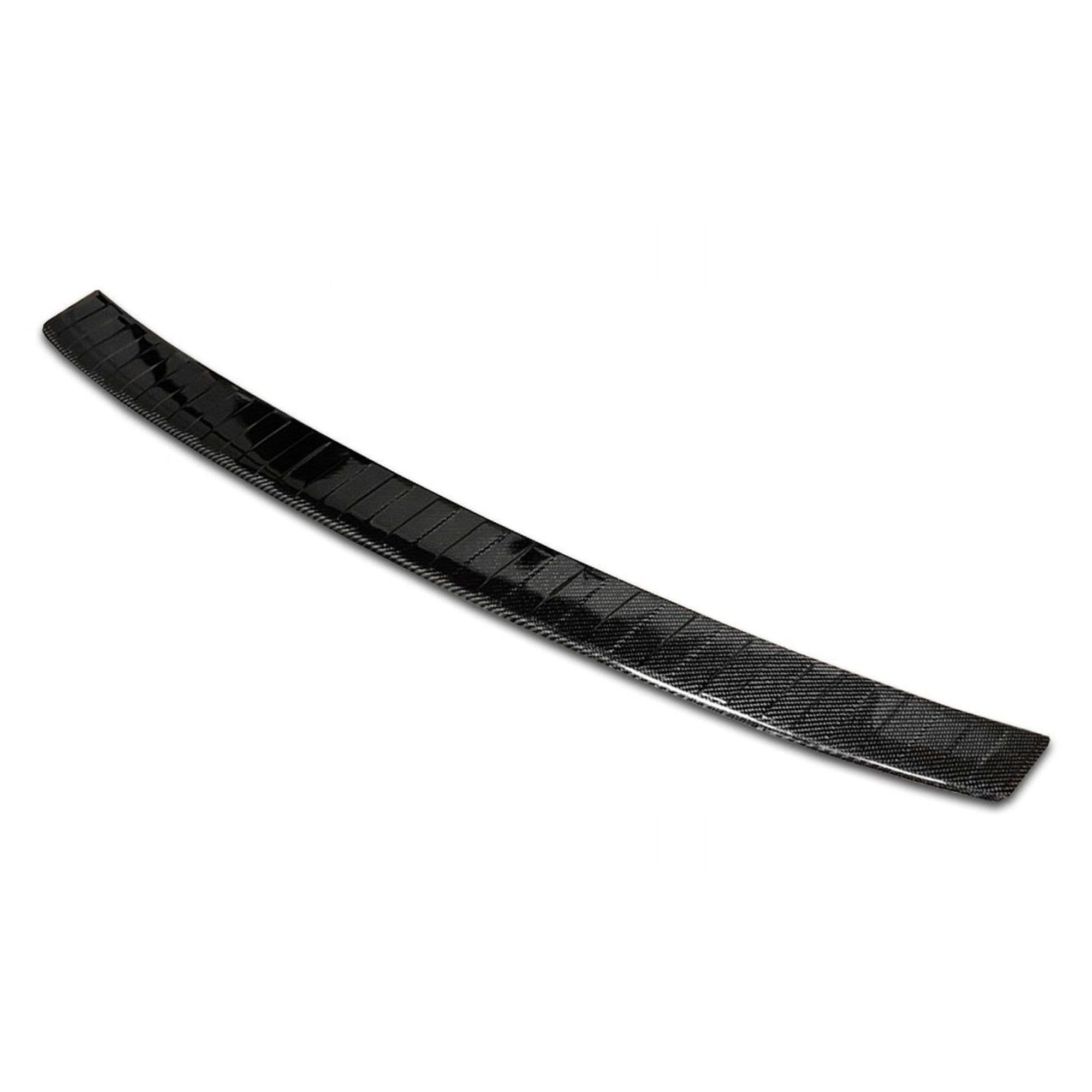 Rear bumper trim — Black, Carbon fiber, Shiny
