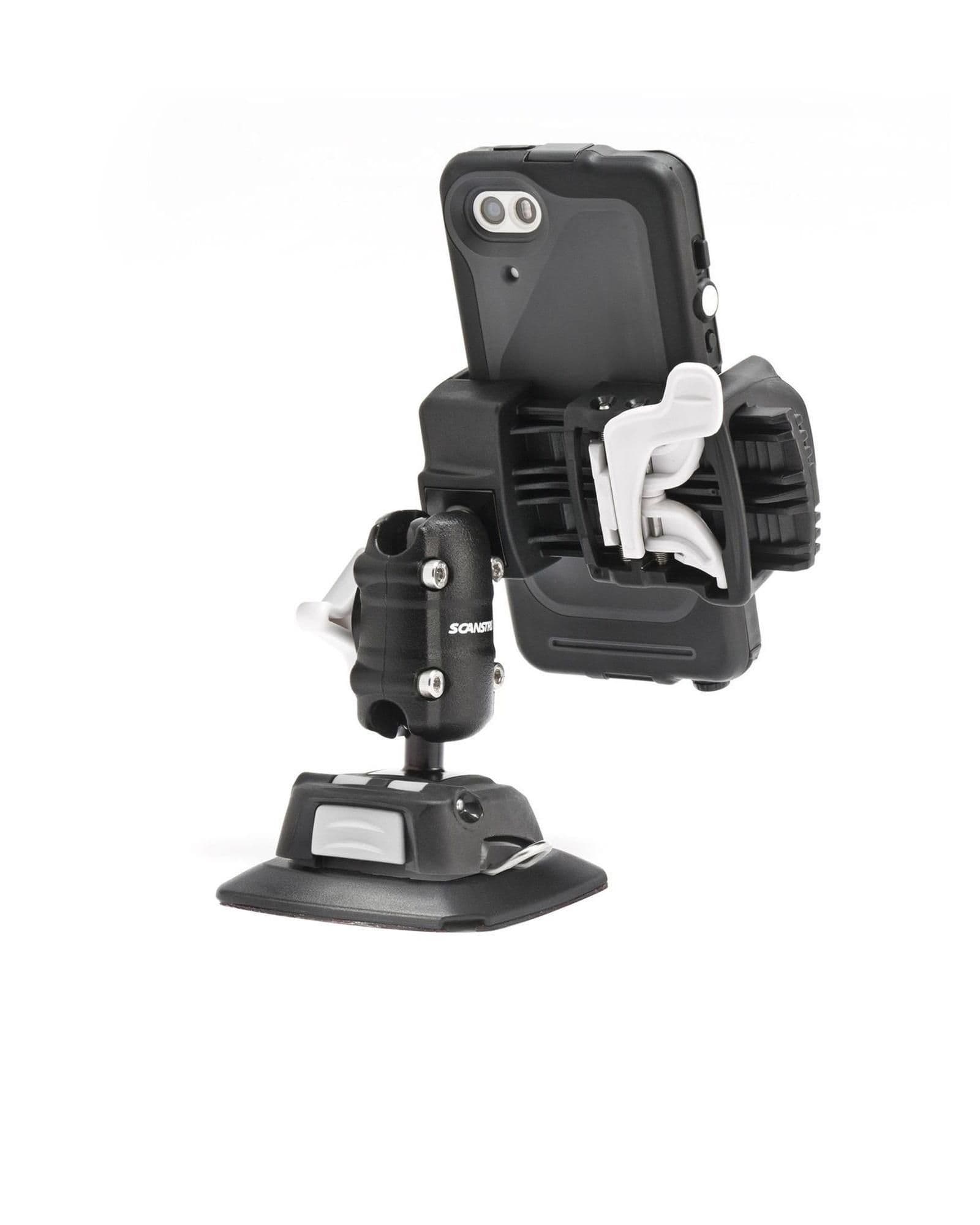 Self-adhesive mounting kit for phone with multi-position adapter ROKK Mini — Black, Aluminum | Plastic, Matte