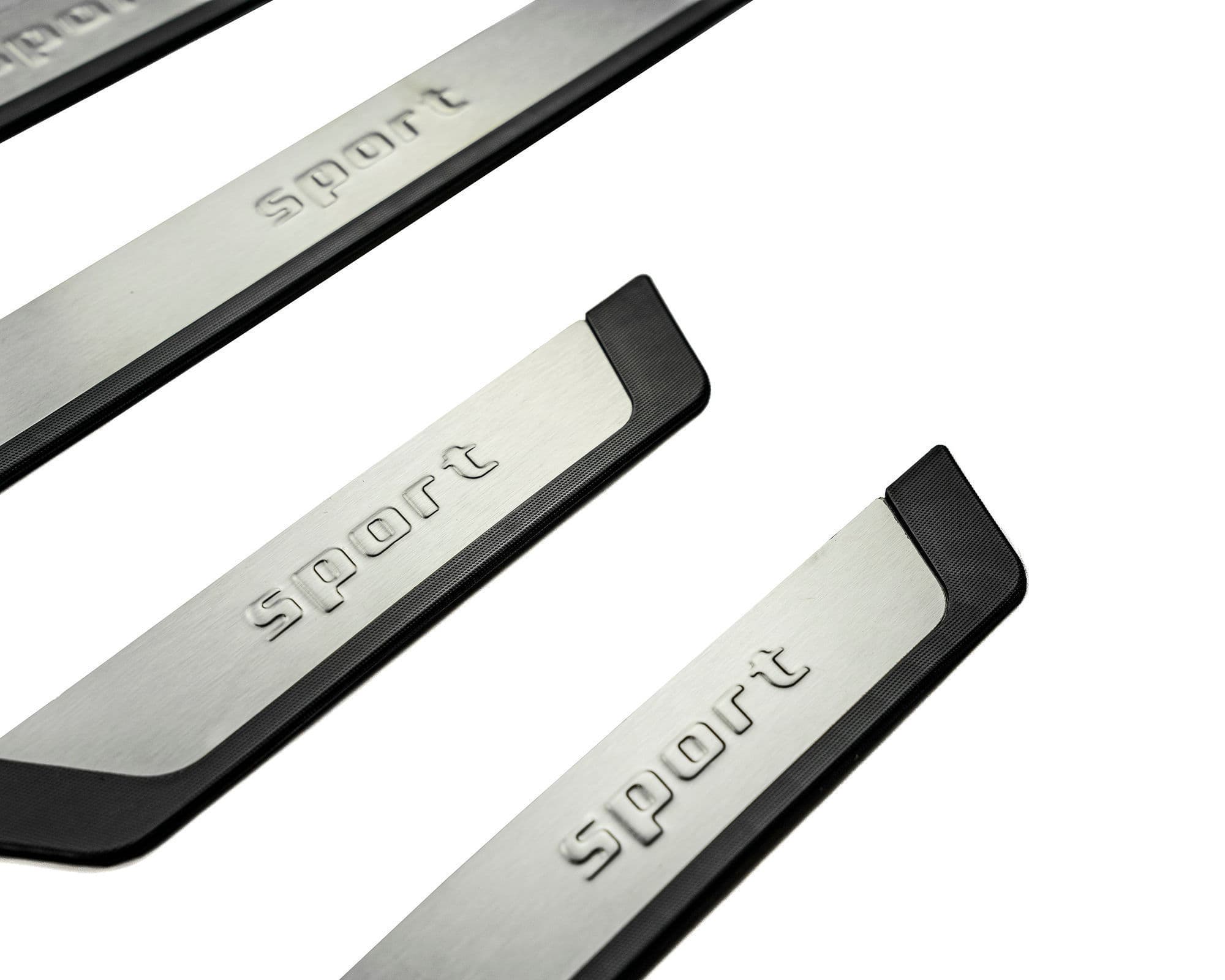 Universal sill trims SPORT — Silver, Stainless steel, Brushed
